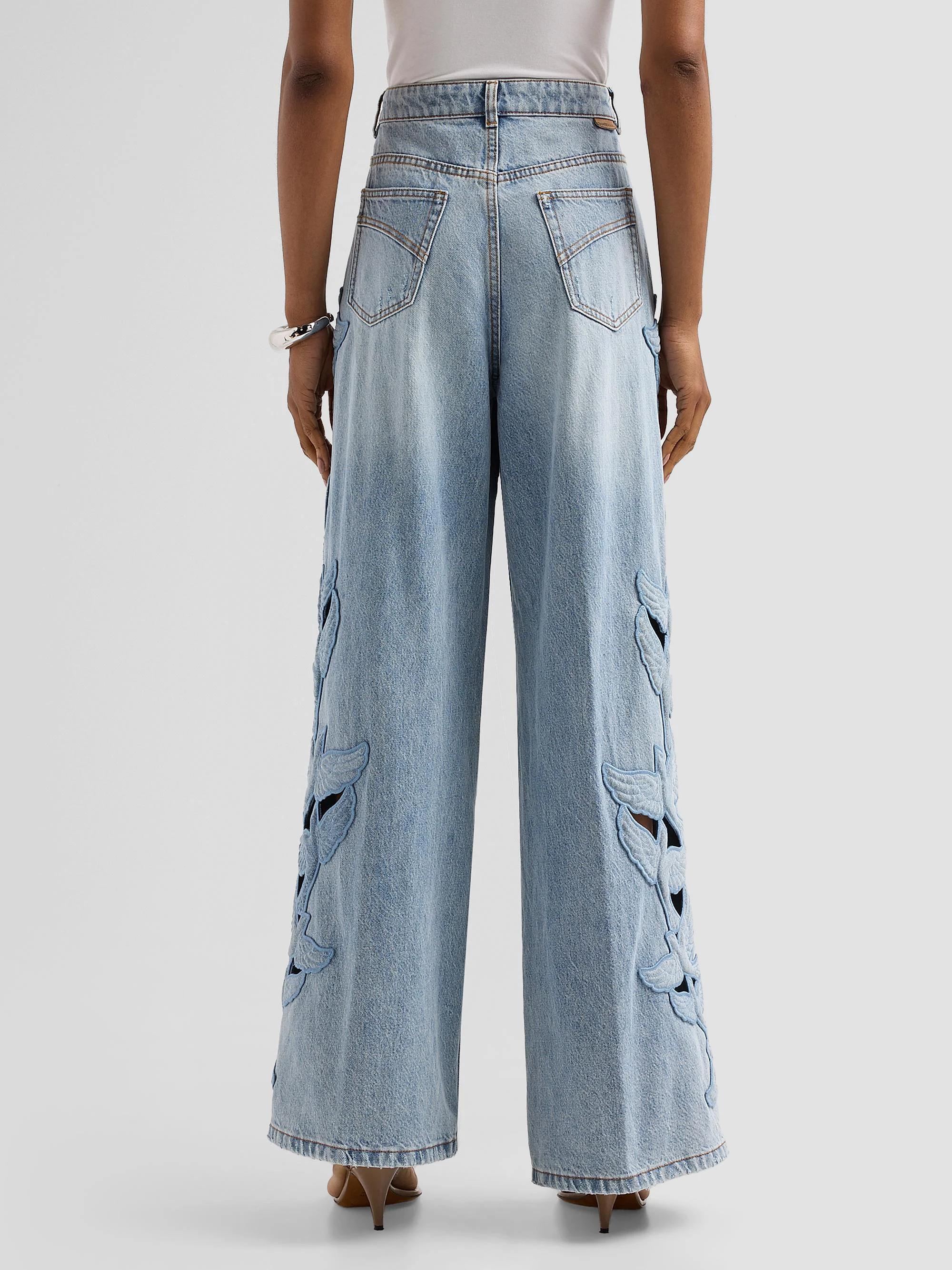 Zimmermann Kindred Spirit Alchemy Appliqué Relaxed Flare Jeans