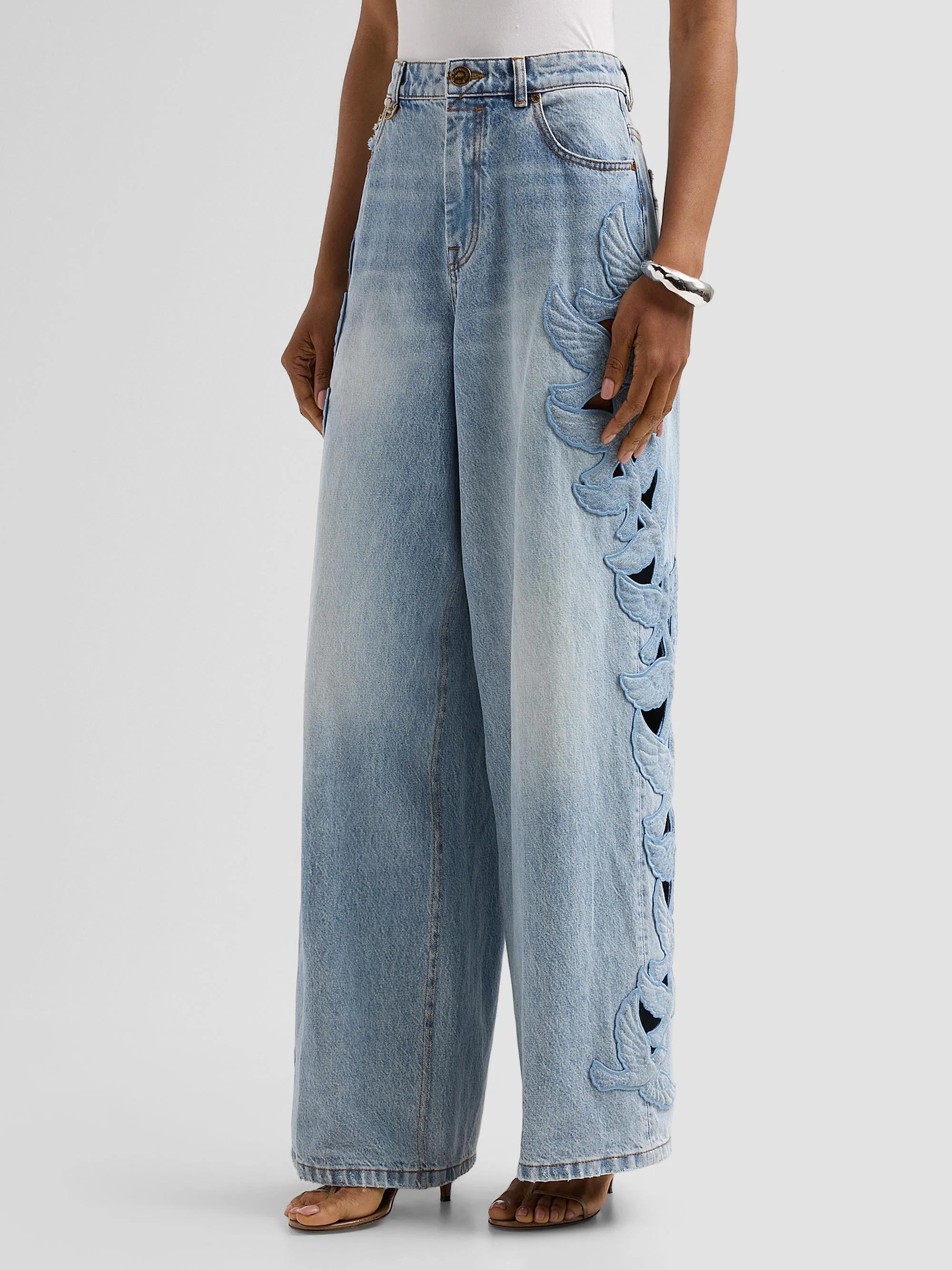Zimmermann Kindred Spirit Alchemy Appliqué Relaxed Flare Jeans