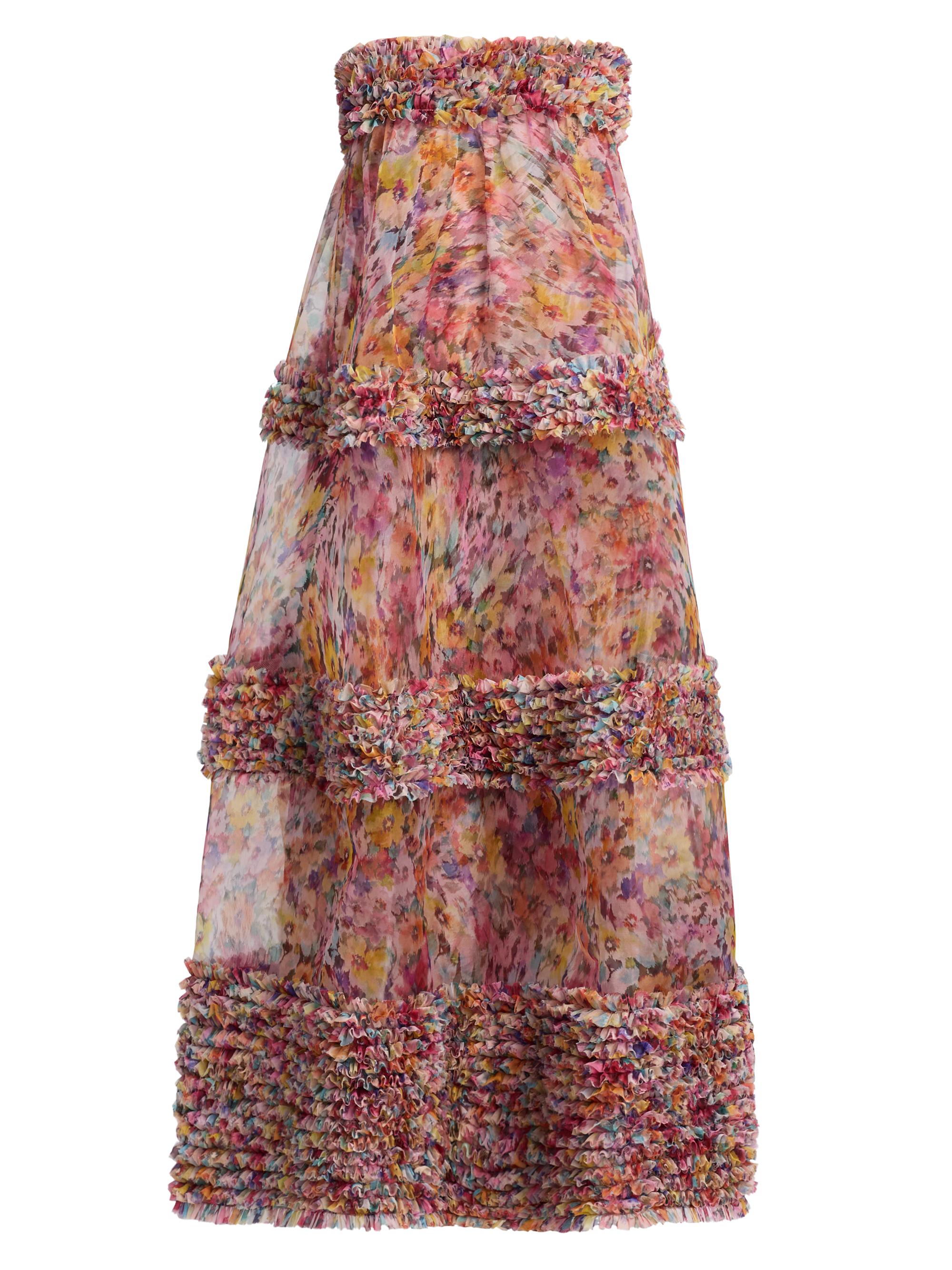 Zimmermann Lucky Picnic Floral Linen Maxi Dress | Saks Fifth Avenue