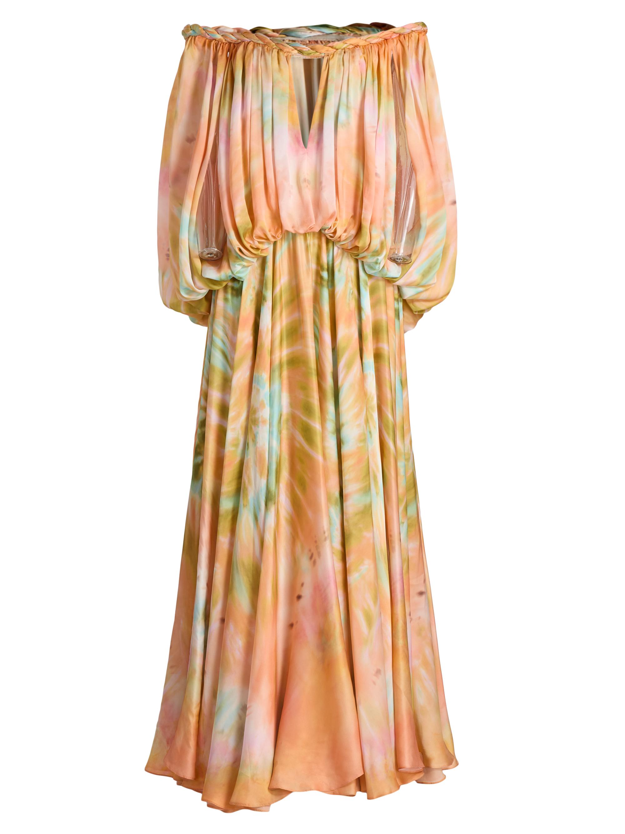 chinese dress ladies La Lune Off Shoulder Tie Maxi Dress | Midnight | Dresses main image 1