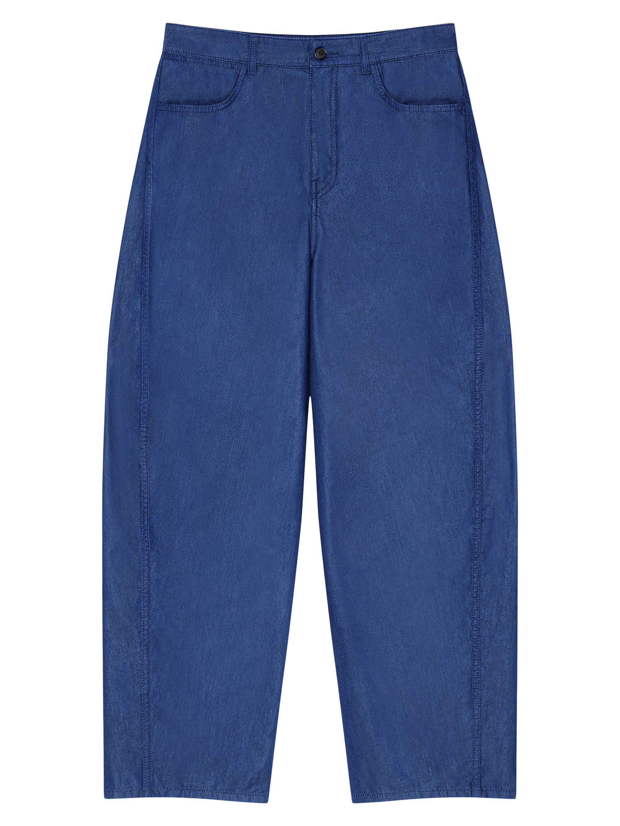 Givenchy Men's Couture Seam Jeans with Stamp Print - Indigo Blue
