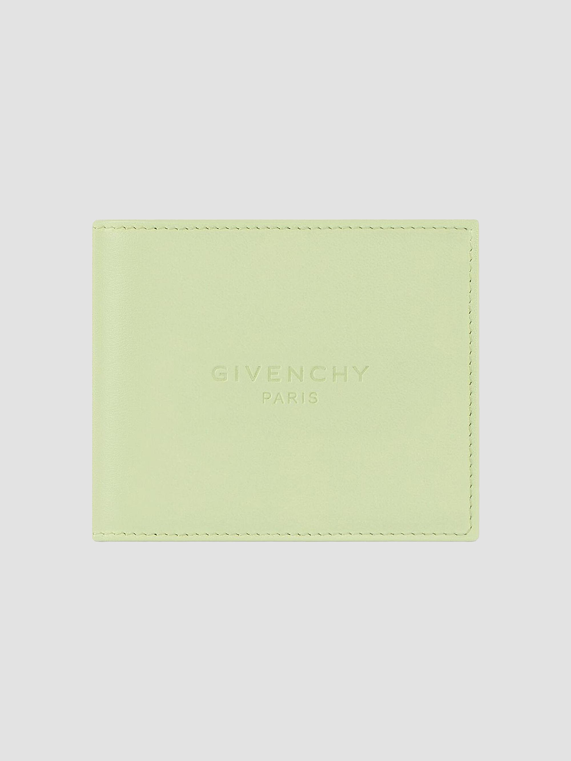 Givenchy Men's Antigona Stamped Bicolor Wallet in Leather - Pale Green | Thumbnail 4