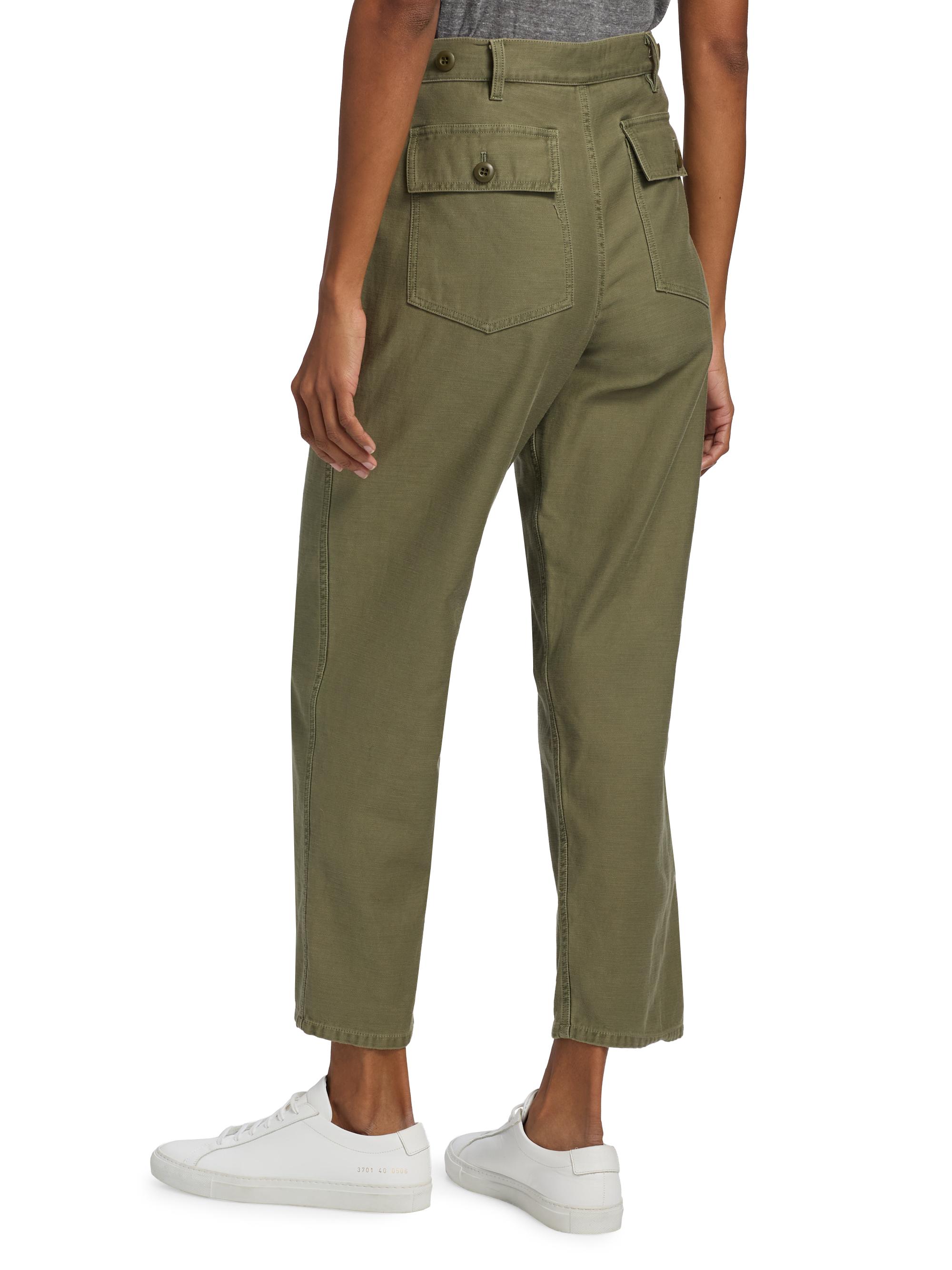 Nili Lotan Earl Cotton Canvas Pants | Saks Fifth Avenue