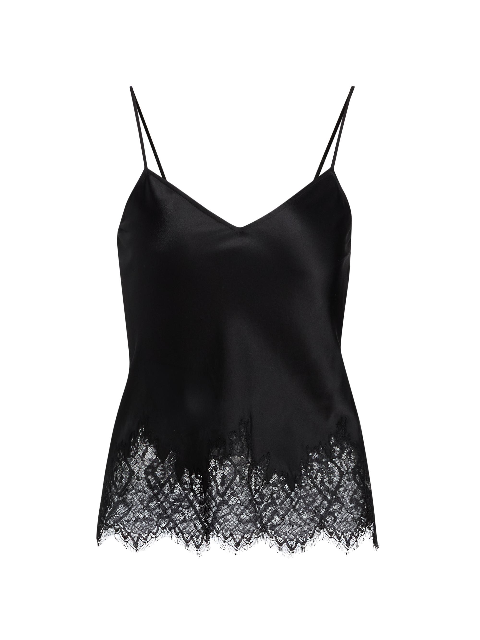 Nili Lotan Women's Nadine Silk Cami Top - Black