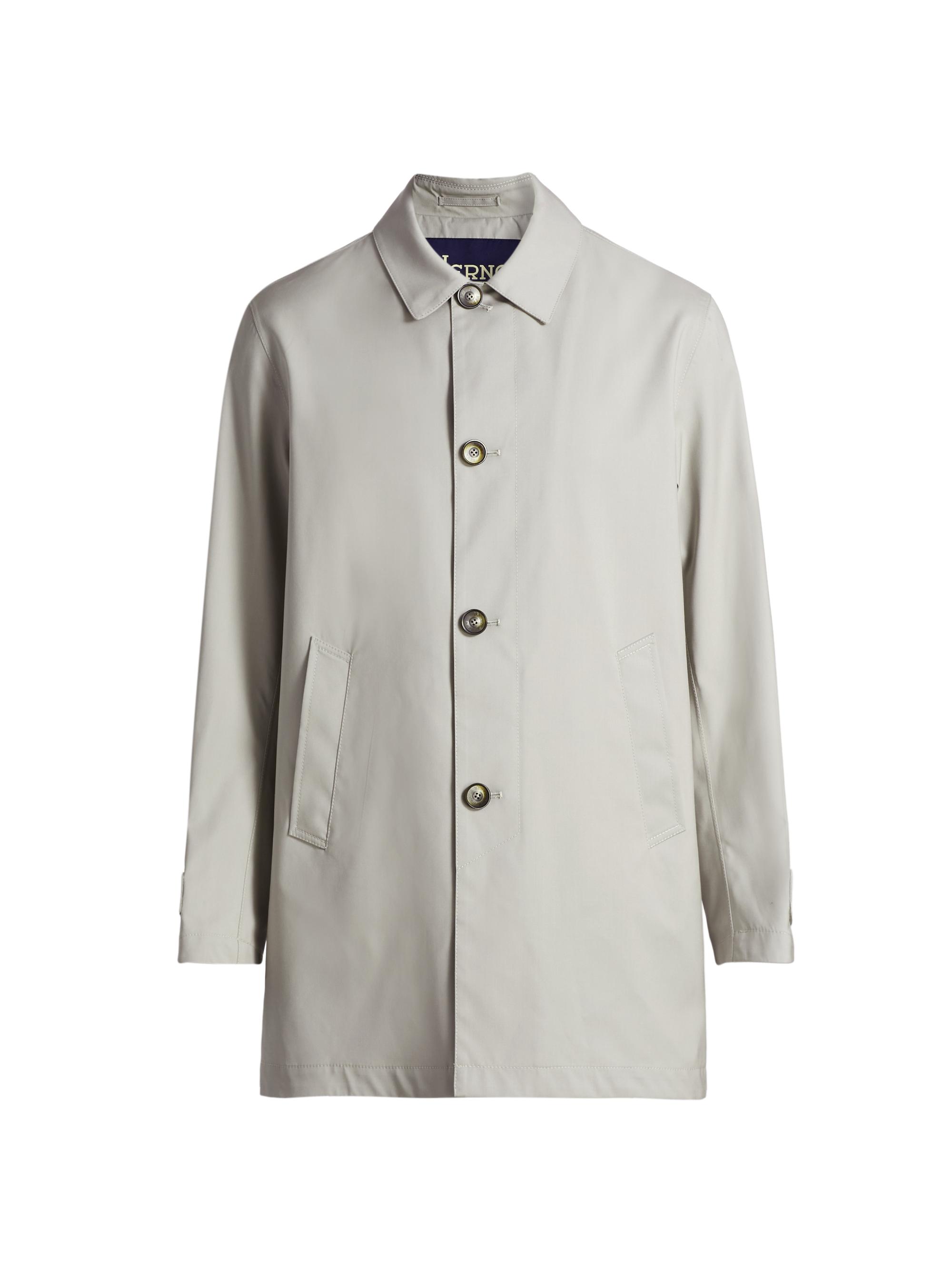 Herno Men's Storm System Virgin Wool Trench Coat - Grey