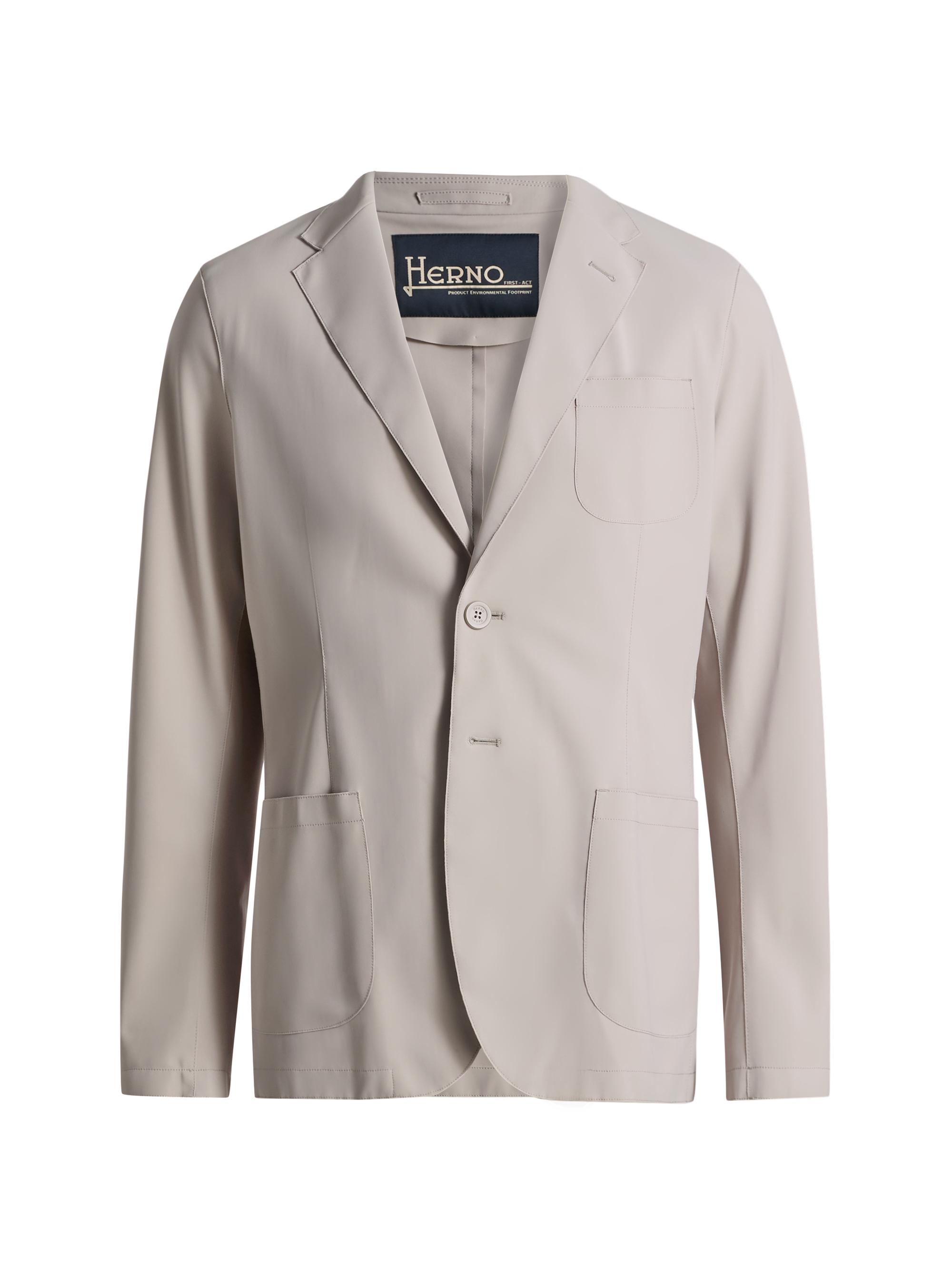 Herno Men's Lightweight Stretch-Nylon Blazer - Beige