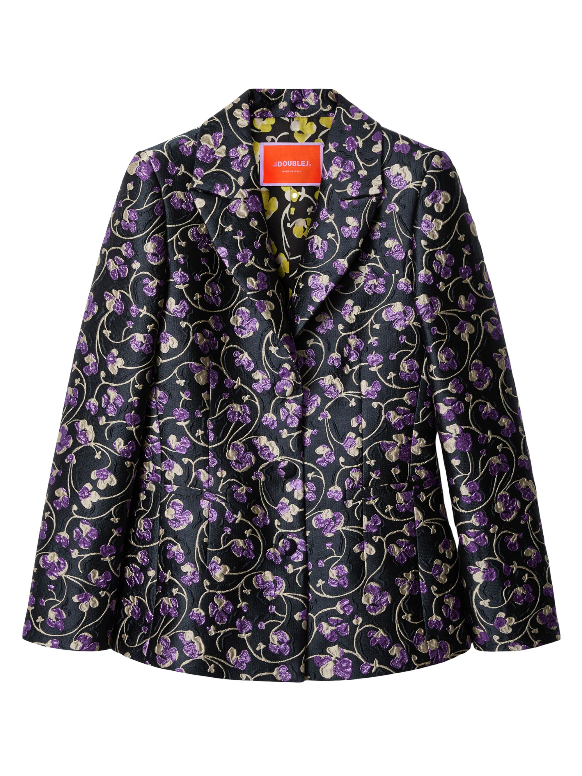 La DoubleJ Women's 24/7 Jacket Bis - Honeysuckle Jacquard Black