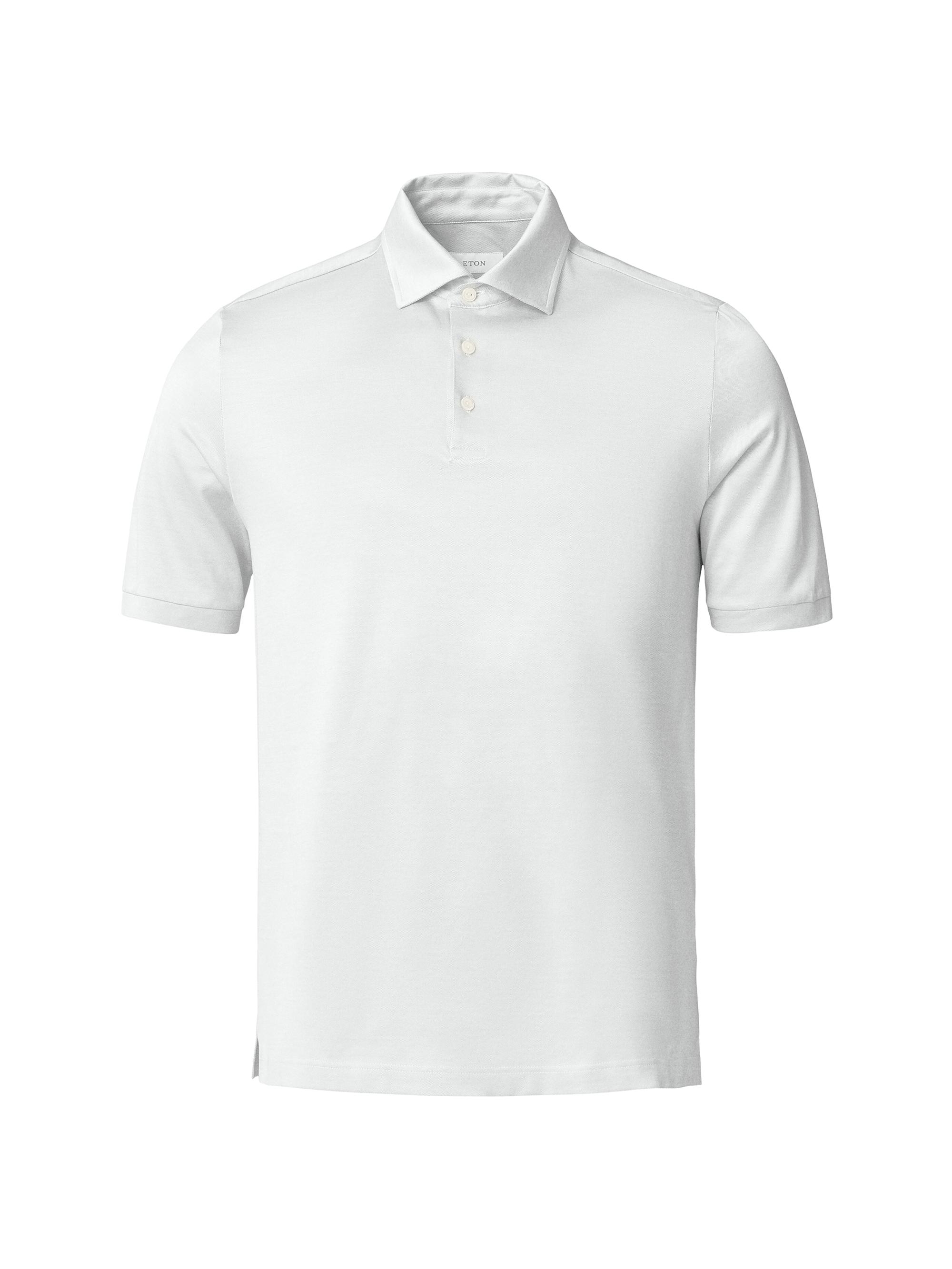 Eton Men's Jaquard Filo Di Scozia Polo Shirt - Green