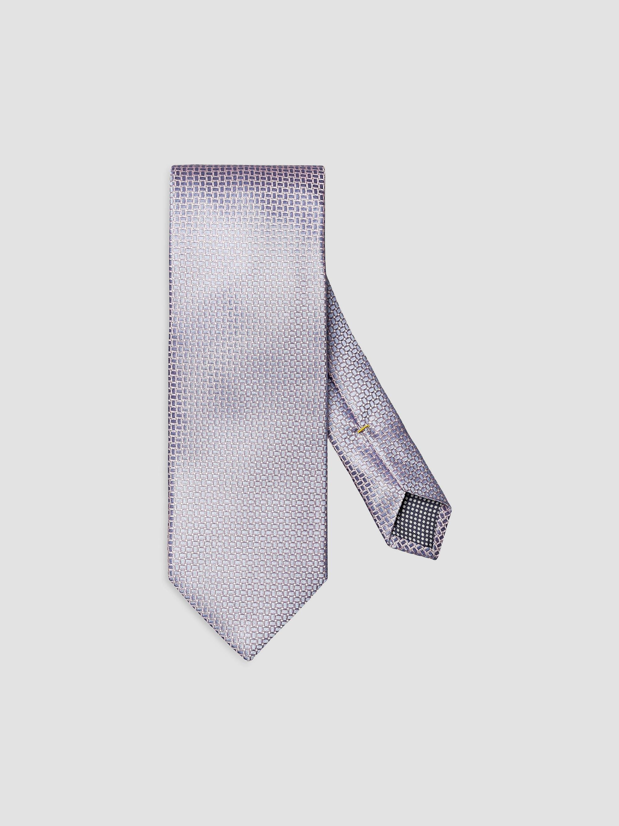 Eton Men's Micro Geometric Silk Tie - Pink | Thumbnail 5