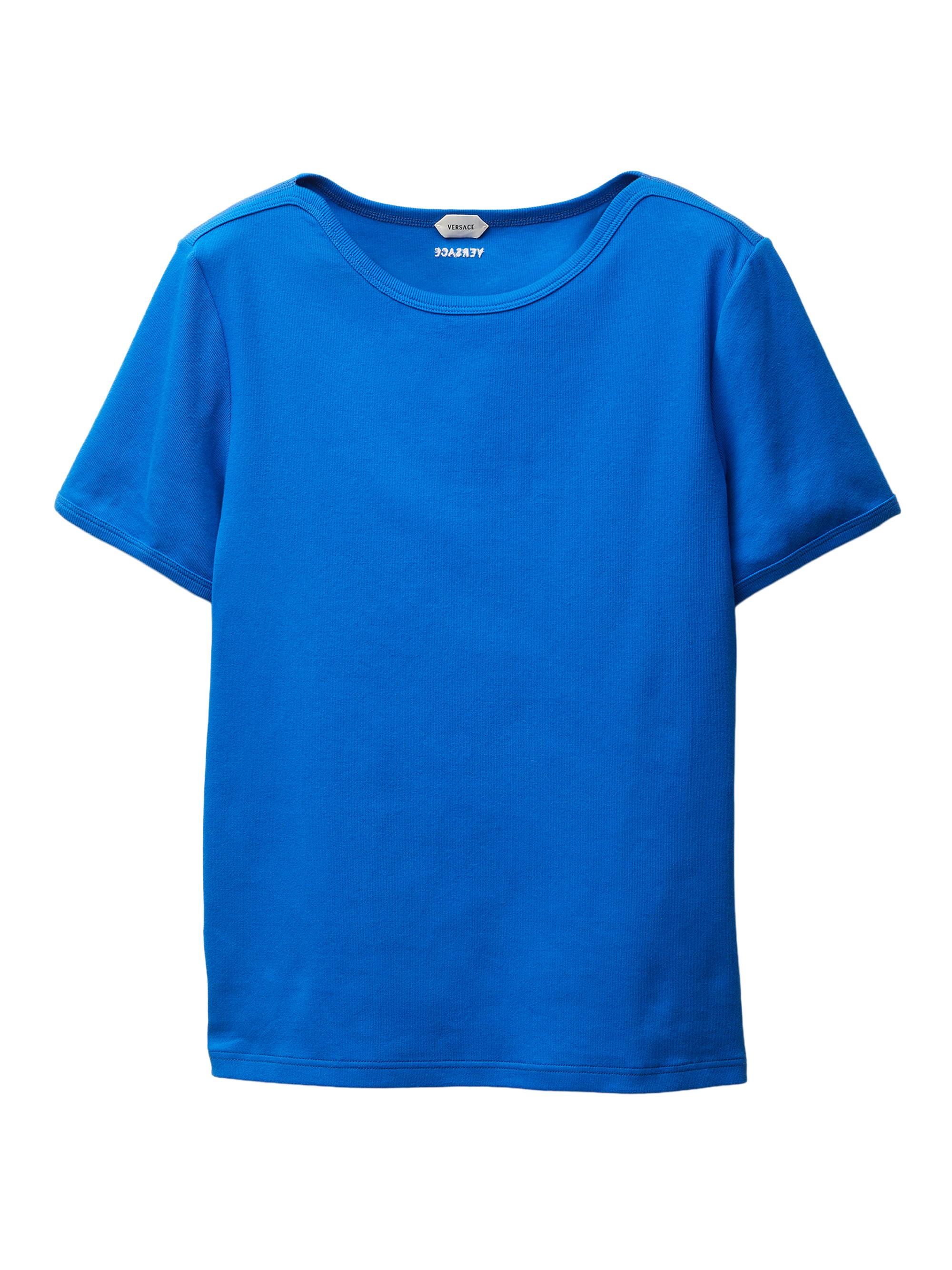 Versace Men's Stretch-Cotton T-Shirt - Electric Blue