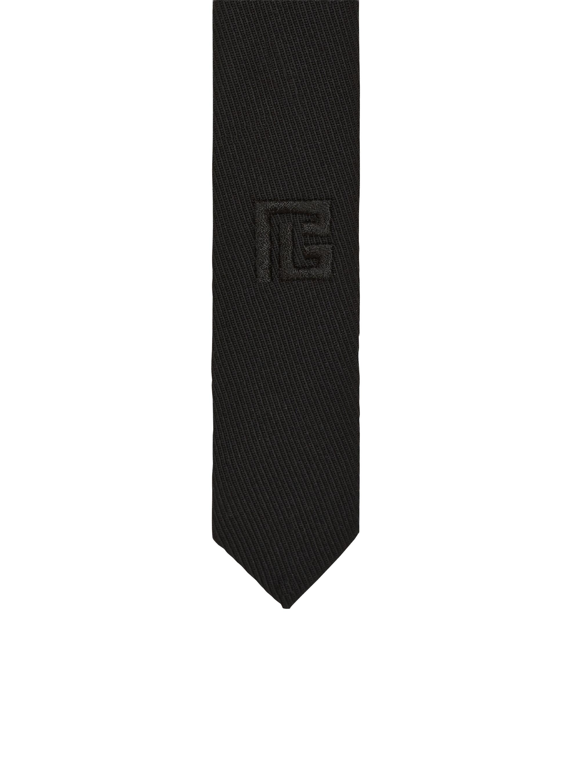 Balmain Men's Virgin Wool Tie - Black