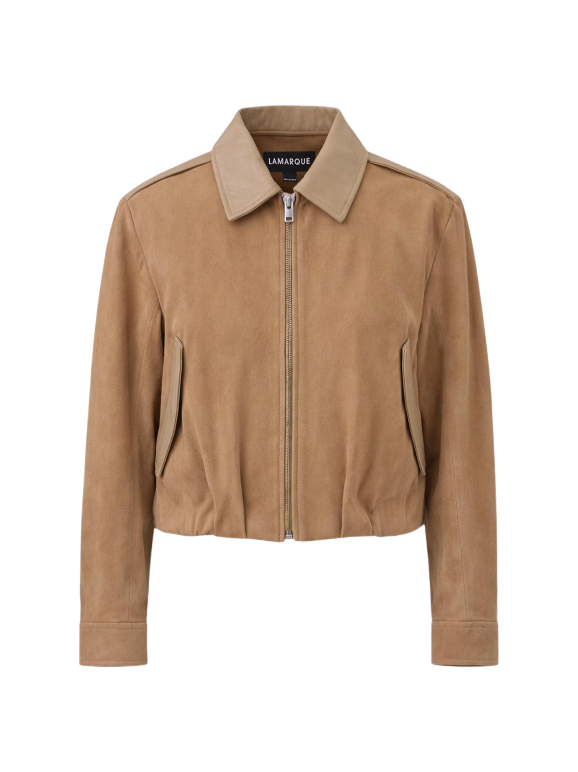 Robbie Suede Bomber Jacket