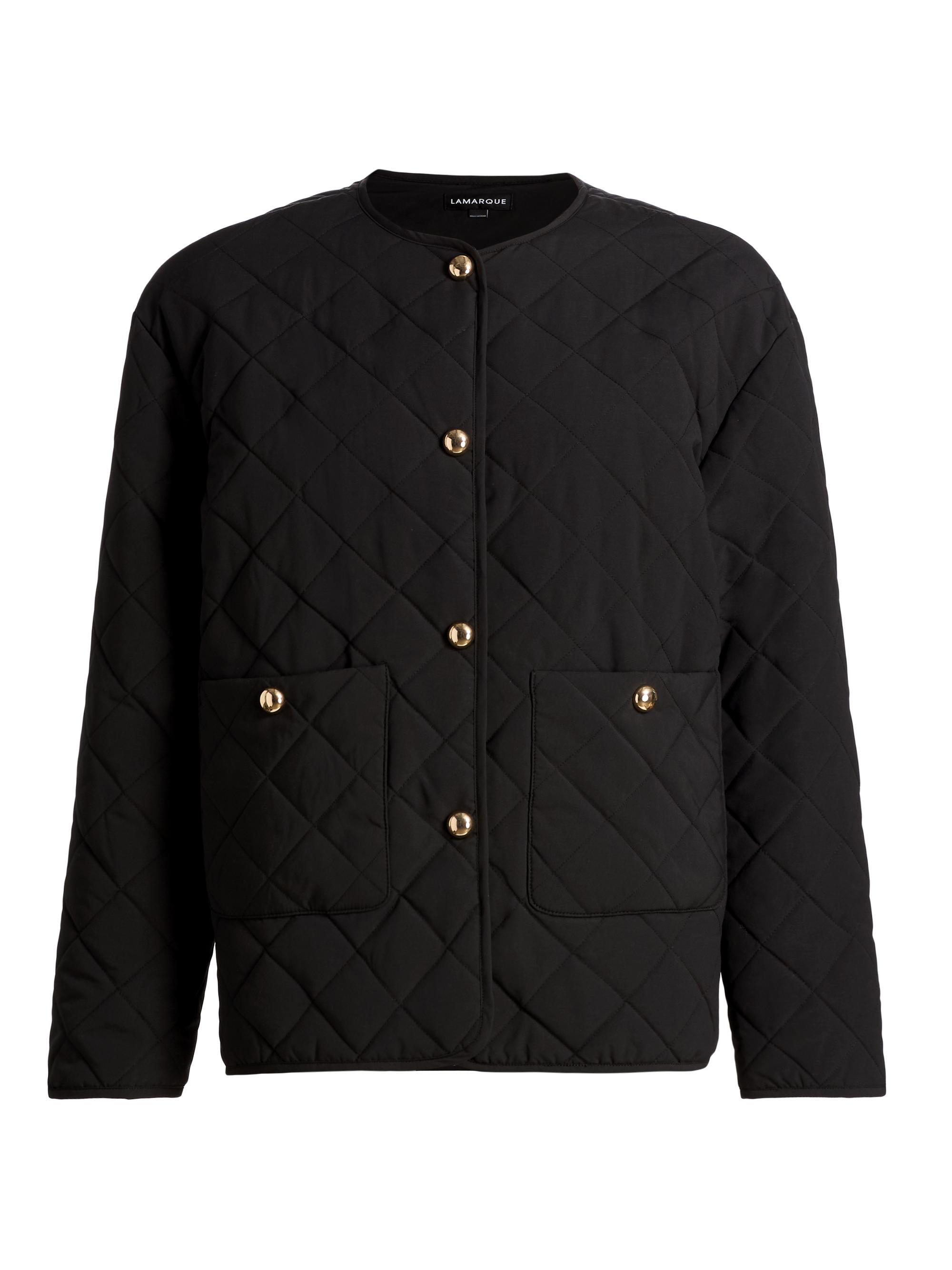 Hera Quilted Collarless Jacket