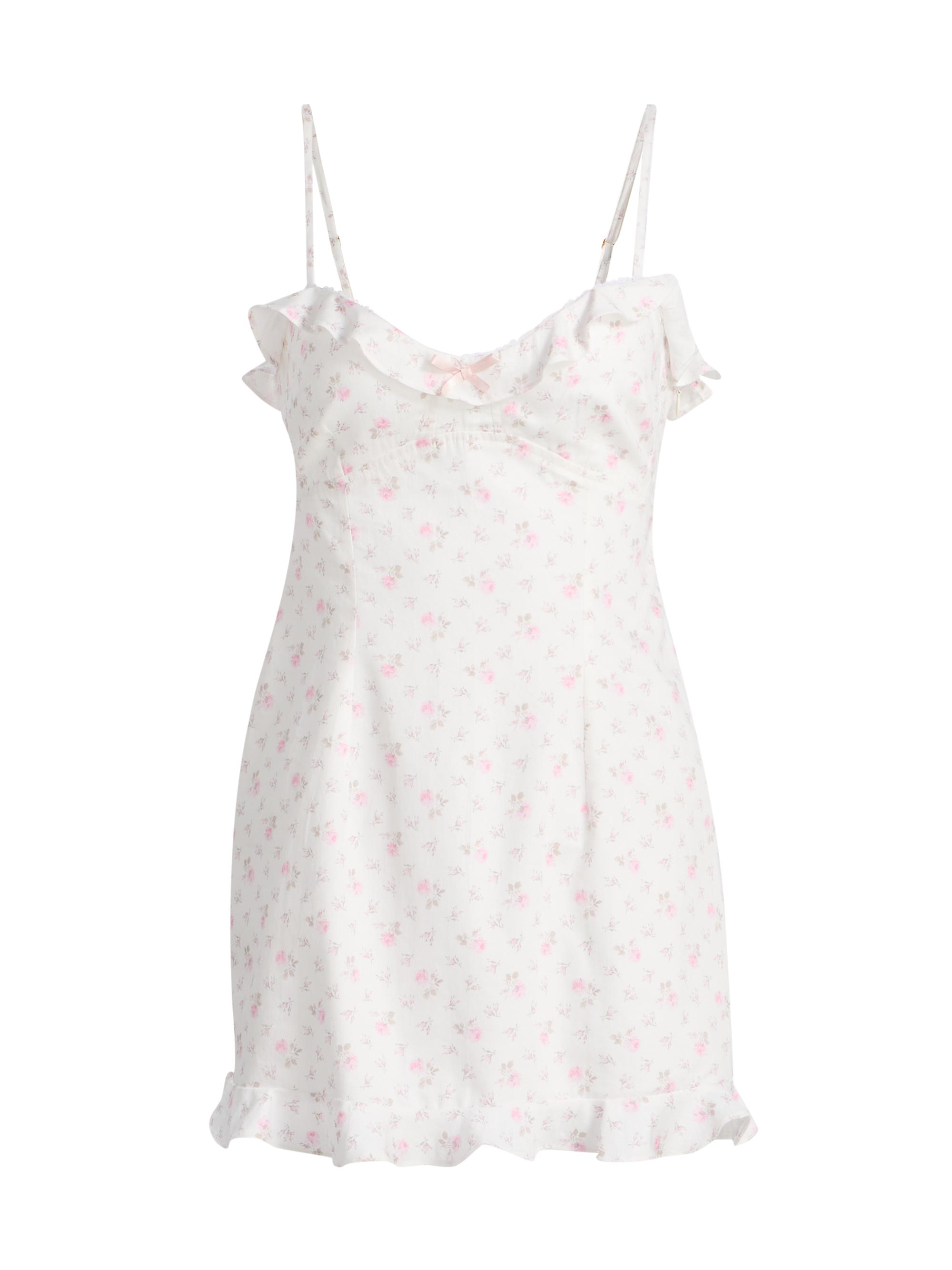 LoveShackFancy Women's Stephania Floral Minidress - Sunwashed