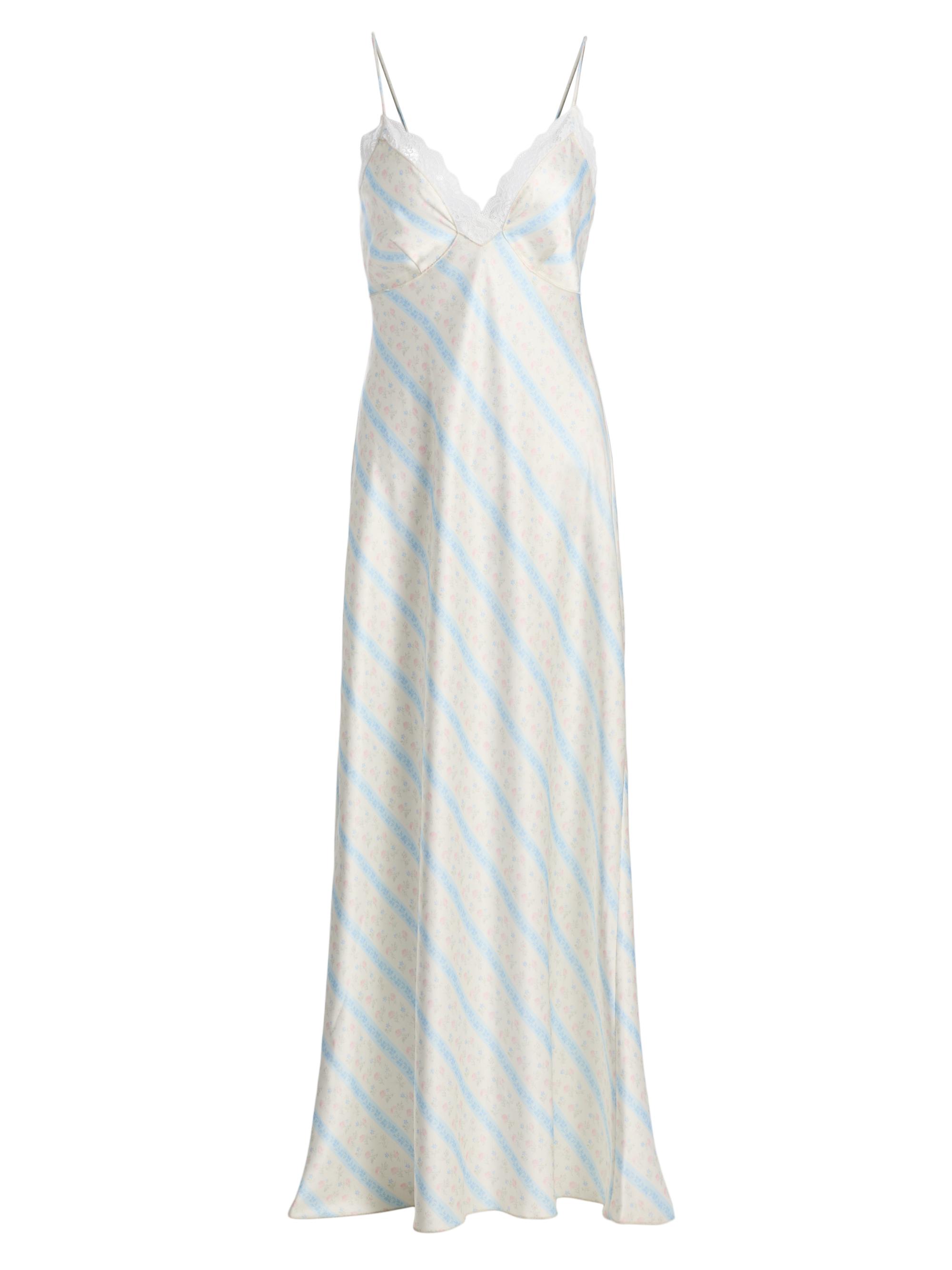 LoveShackFancy Women's Manuela Slip Maxi Dress - Cotton Skies
