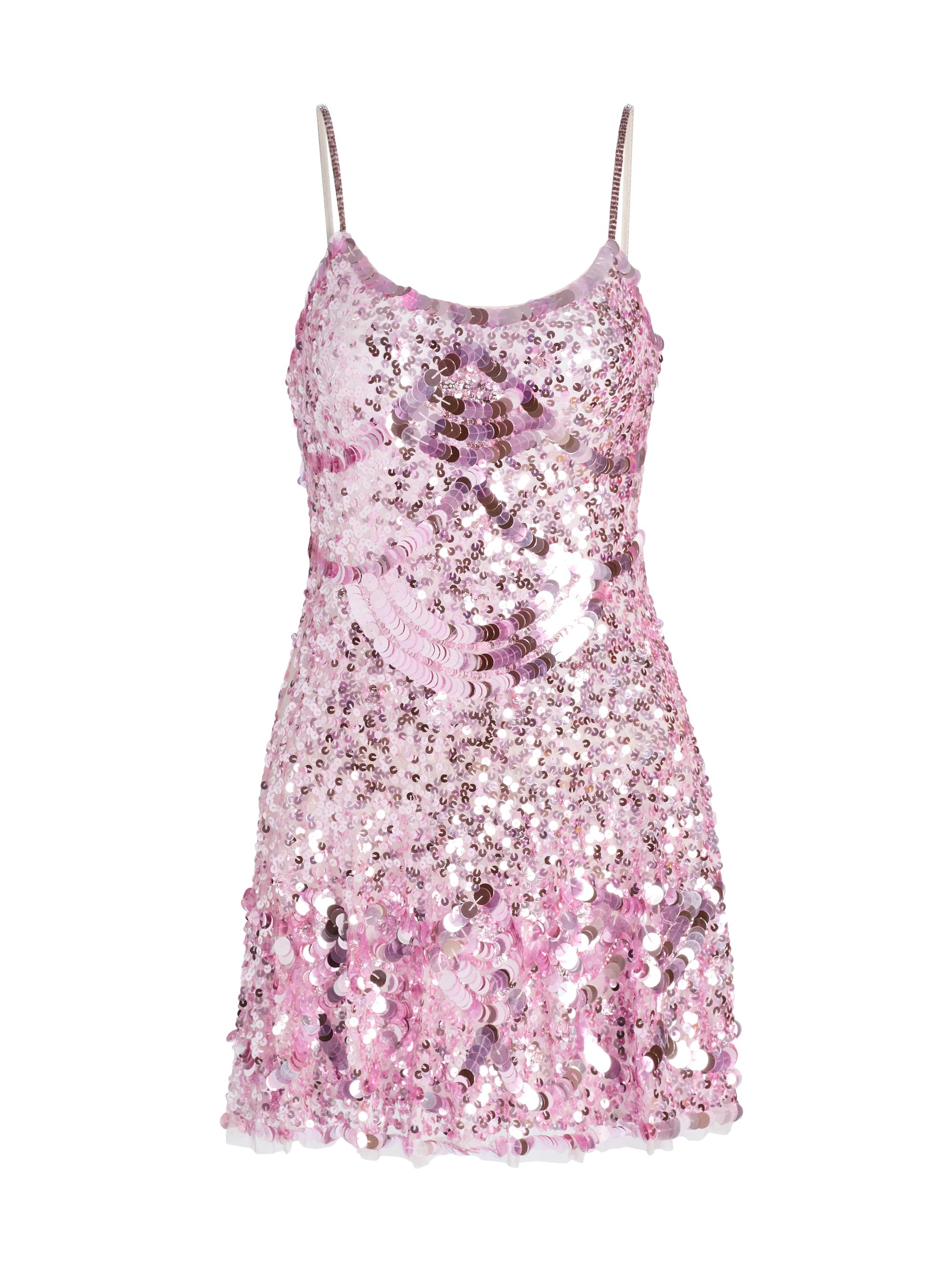 LoveShackFancy Women's Liria Sequined Minidress - Light Pink