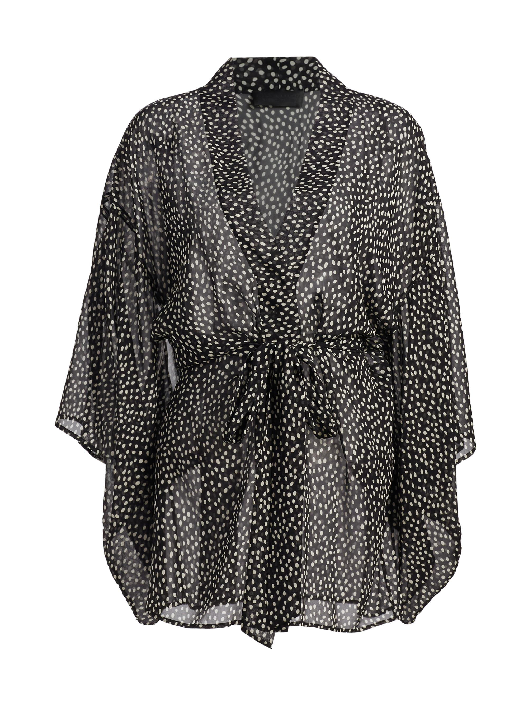 Nili Lotan Women's Kima Wild Dot Silk Kimono-Inspired Jacket - Wild Dot