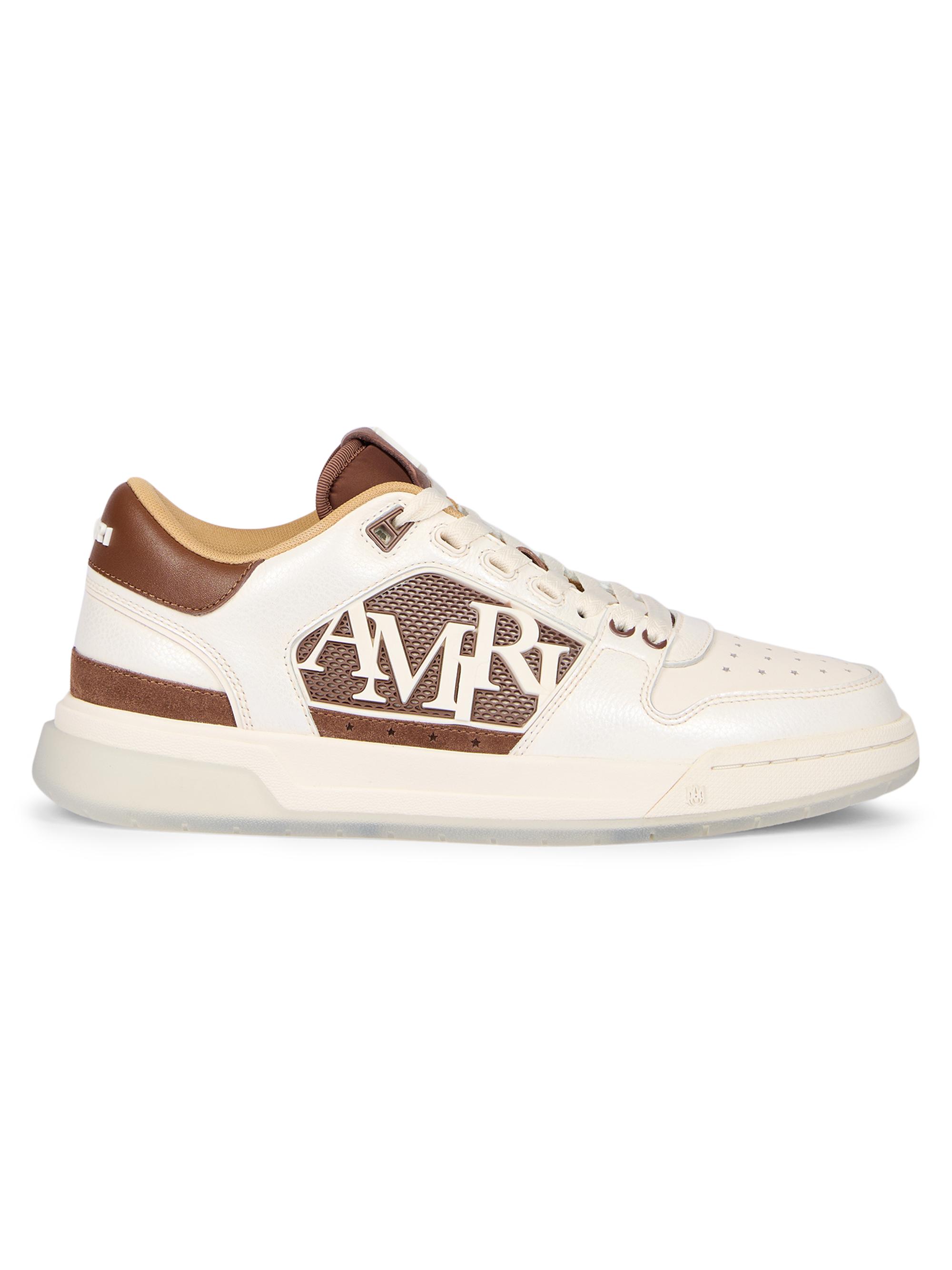 Amiri Men's Classic Low Pebbled Leather Sneakers - Tobacco