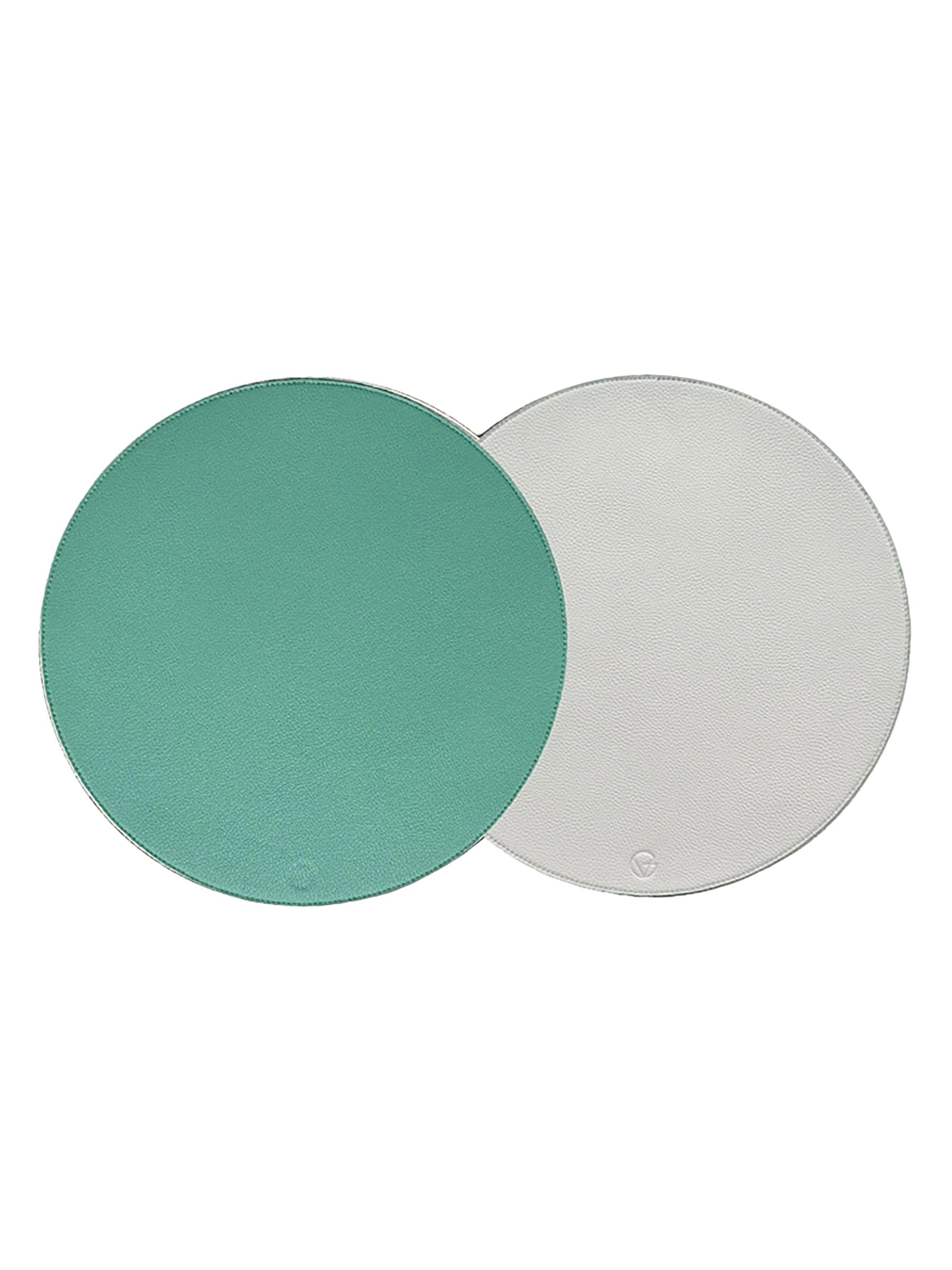 Von Gern Home Reversible Placemats Set of 4 - Turquoise White