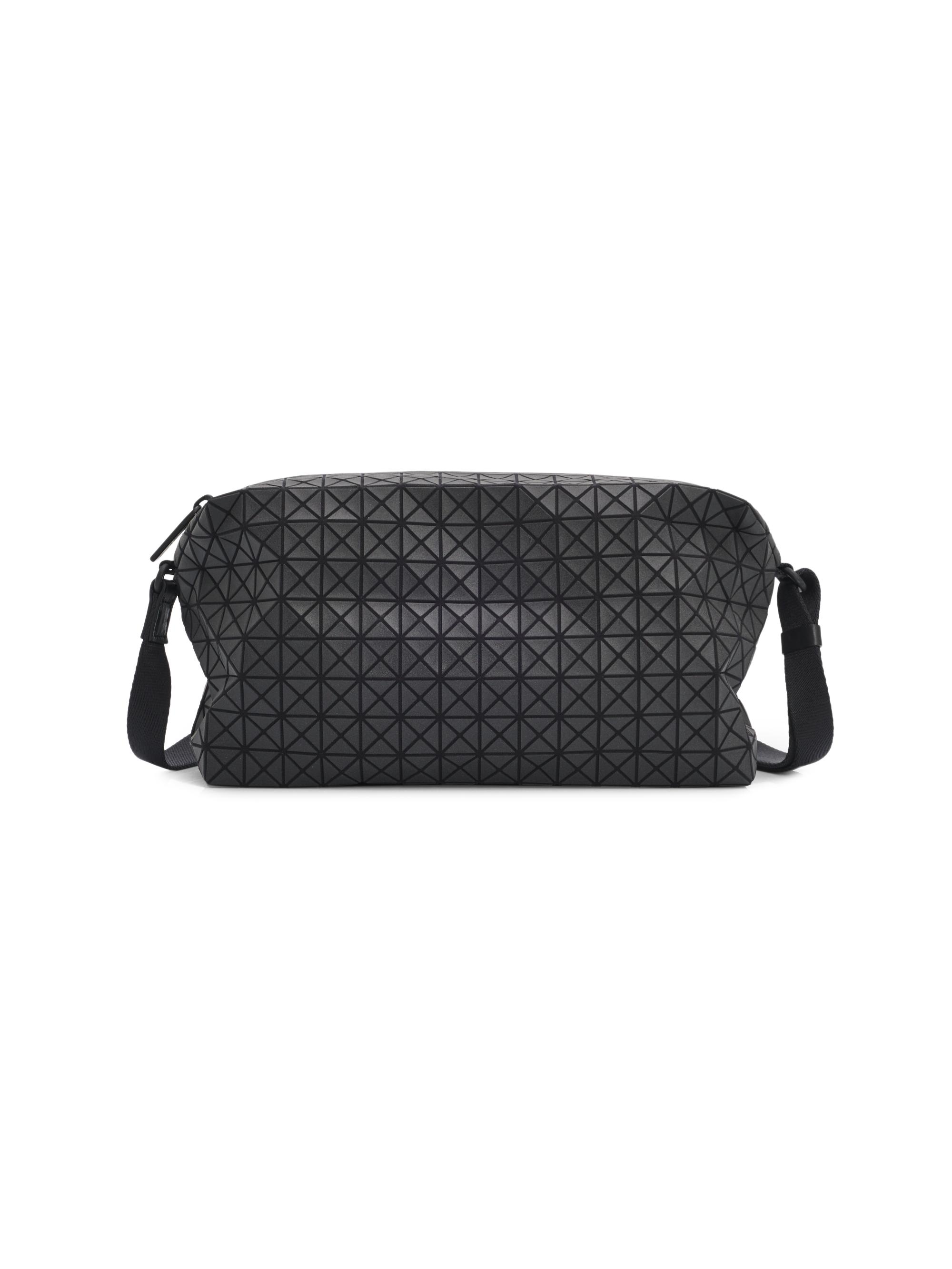 Bao Bao Issey Miyake Men's Saddle Crossbody Bag - Matte Black