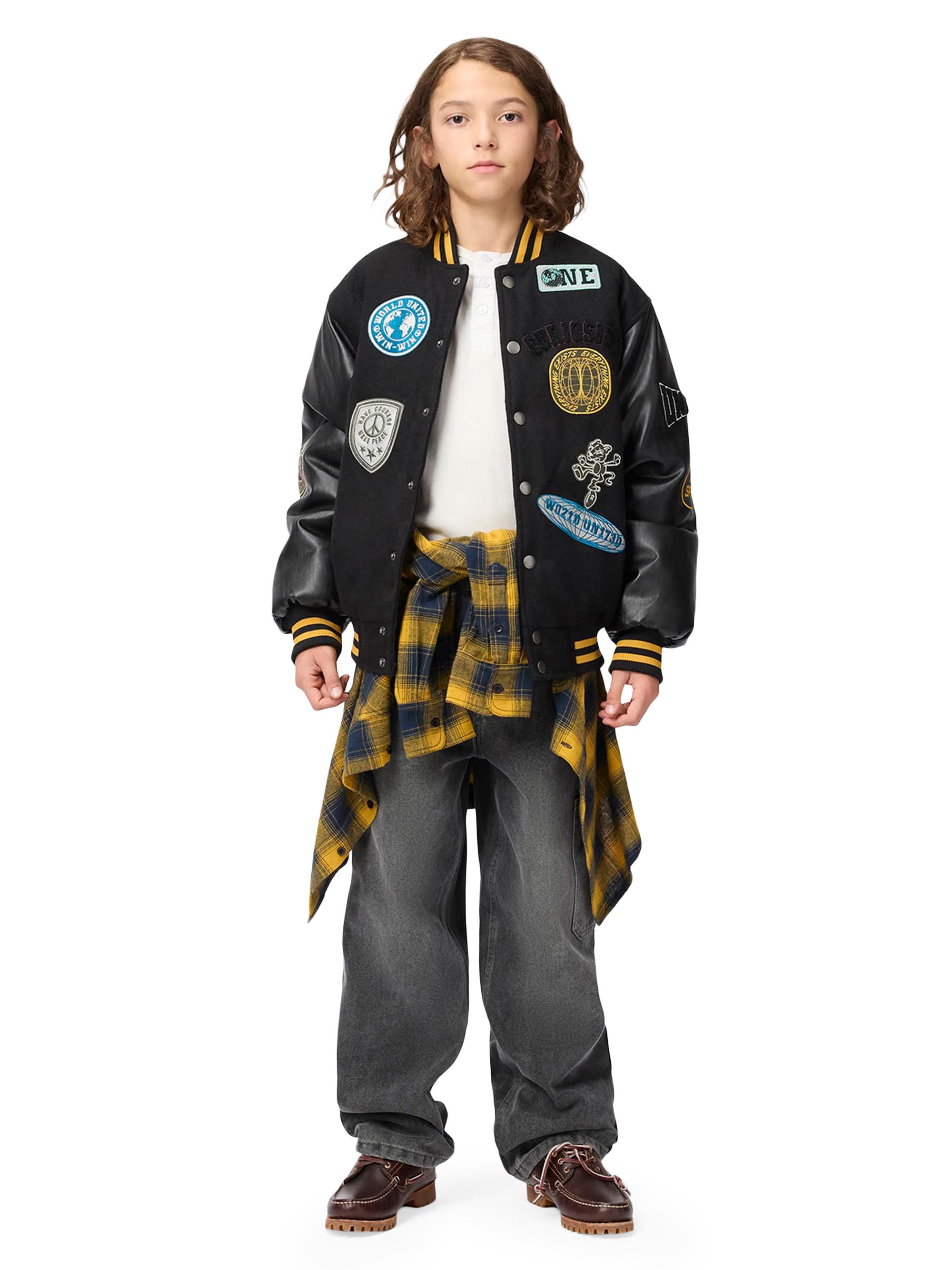 Molo Little Boy's & Boy's Hani Baseball Jacket - Black | Thumbnail 2