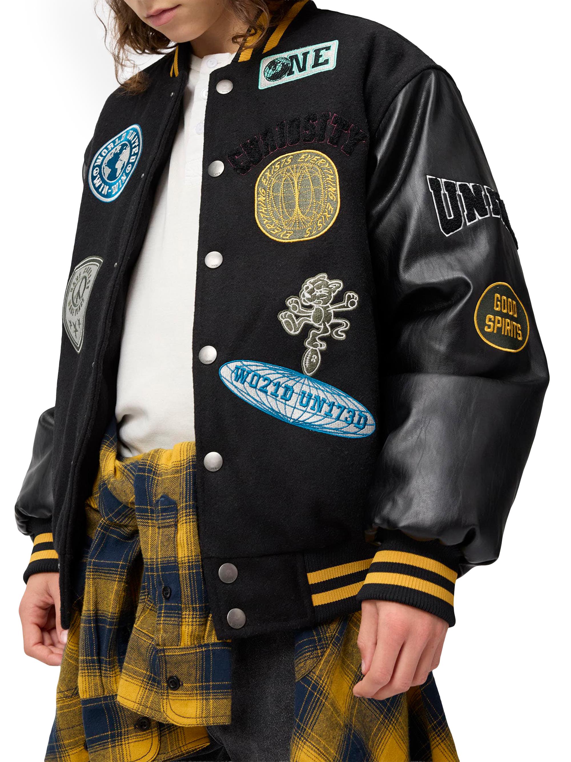 Molo Little Boy's & Boy's Hani Baseball Jacket - Black | Thumbnail 3