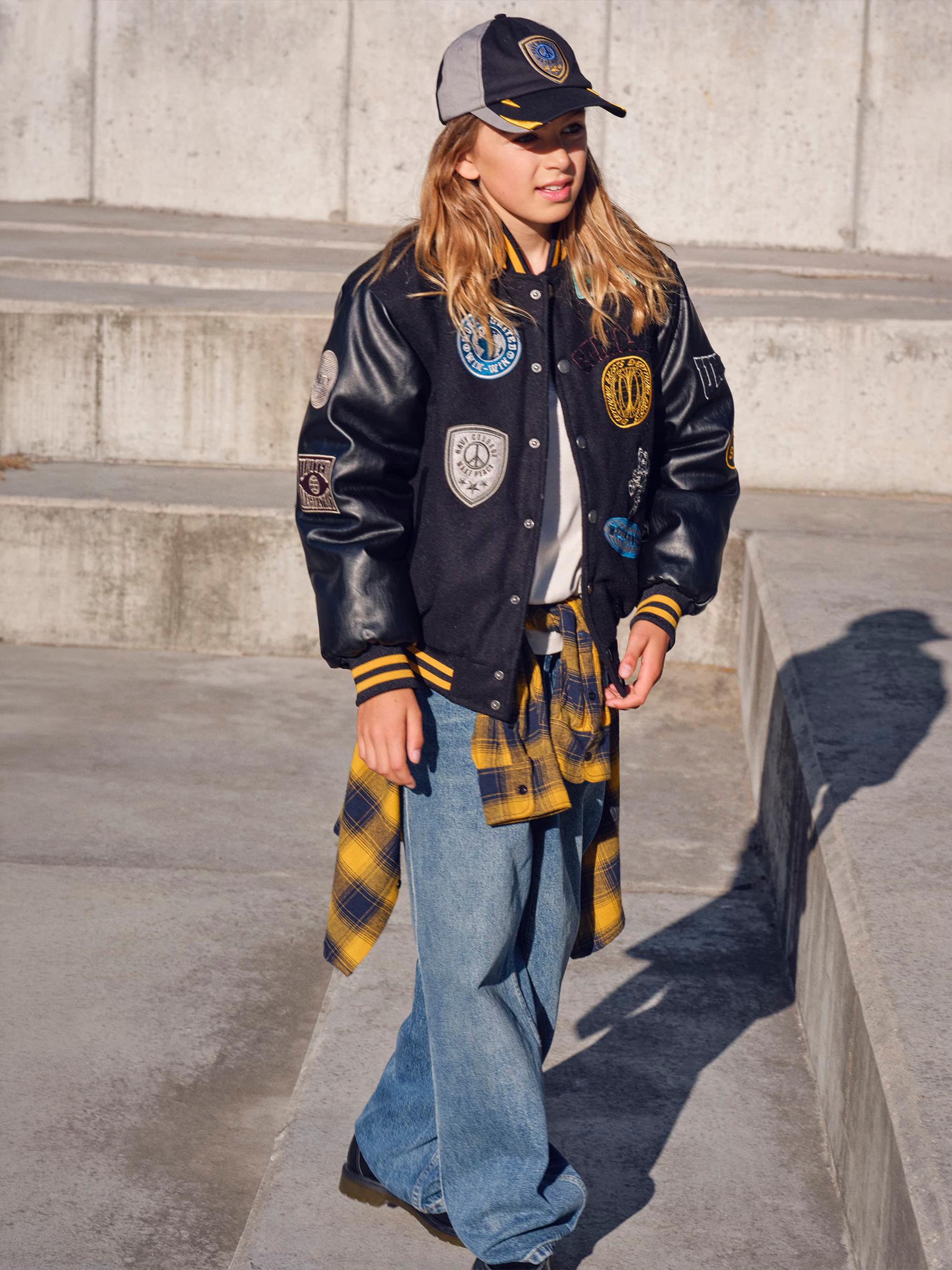 Molo Little Boy's & Boy's Hani Baseball Jacket - Black | Thumbnail 6