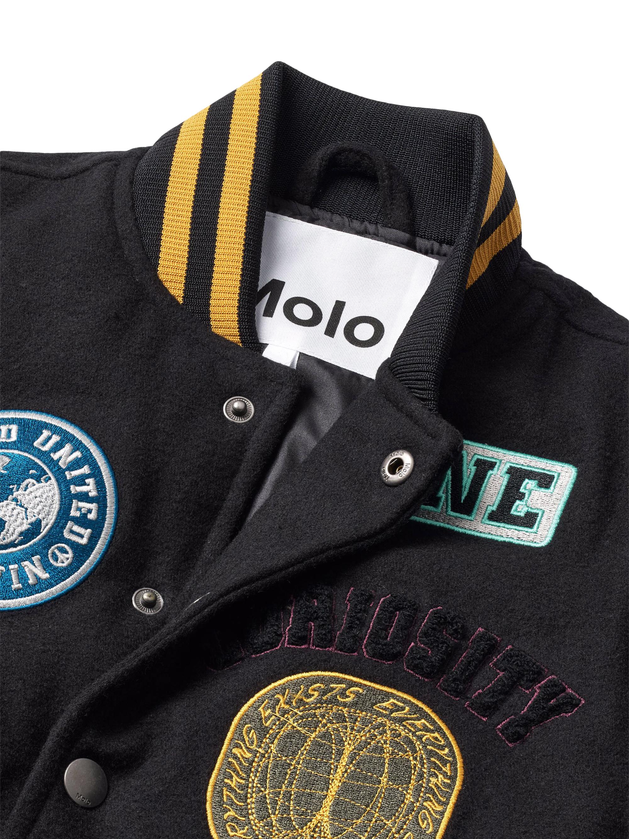 Molo Little Boy's & Boy's Hani Baseball Jacket - Black | Thumbnail 7