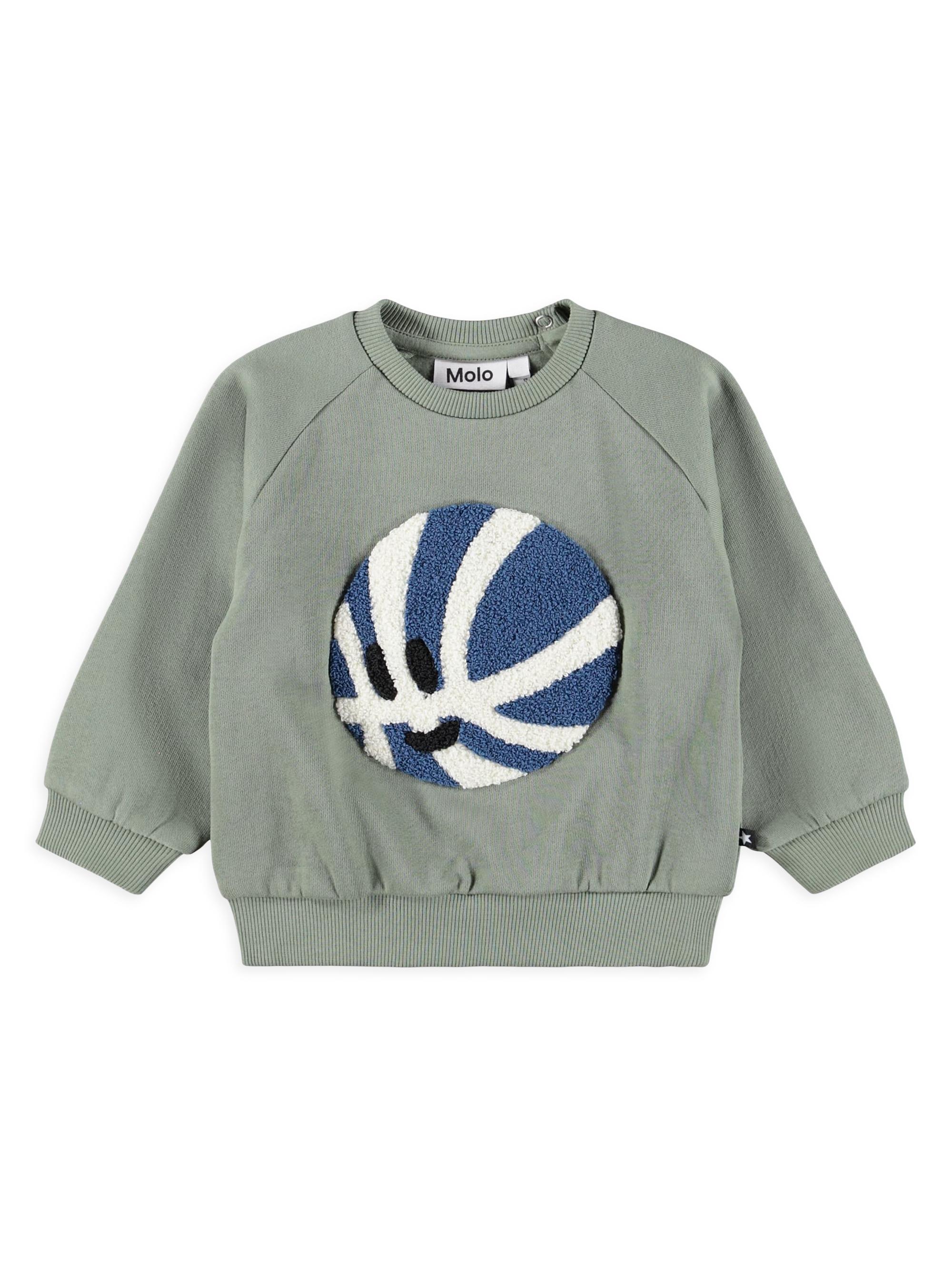 Molo Baby's & Little Kid's Chenille Basketball Sweater - Cladonia