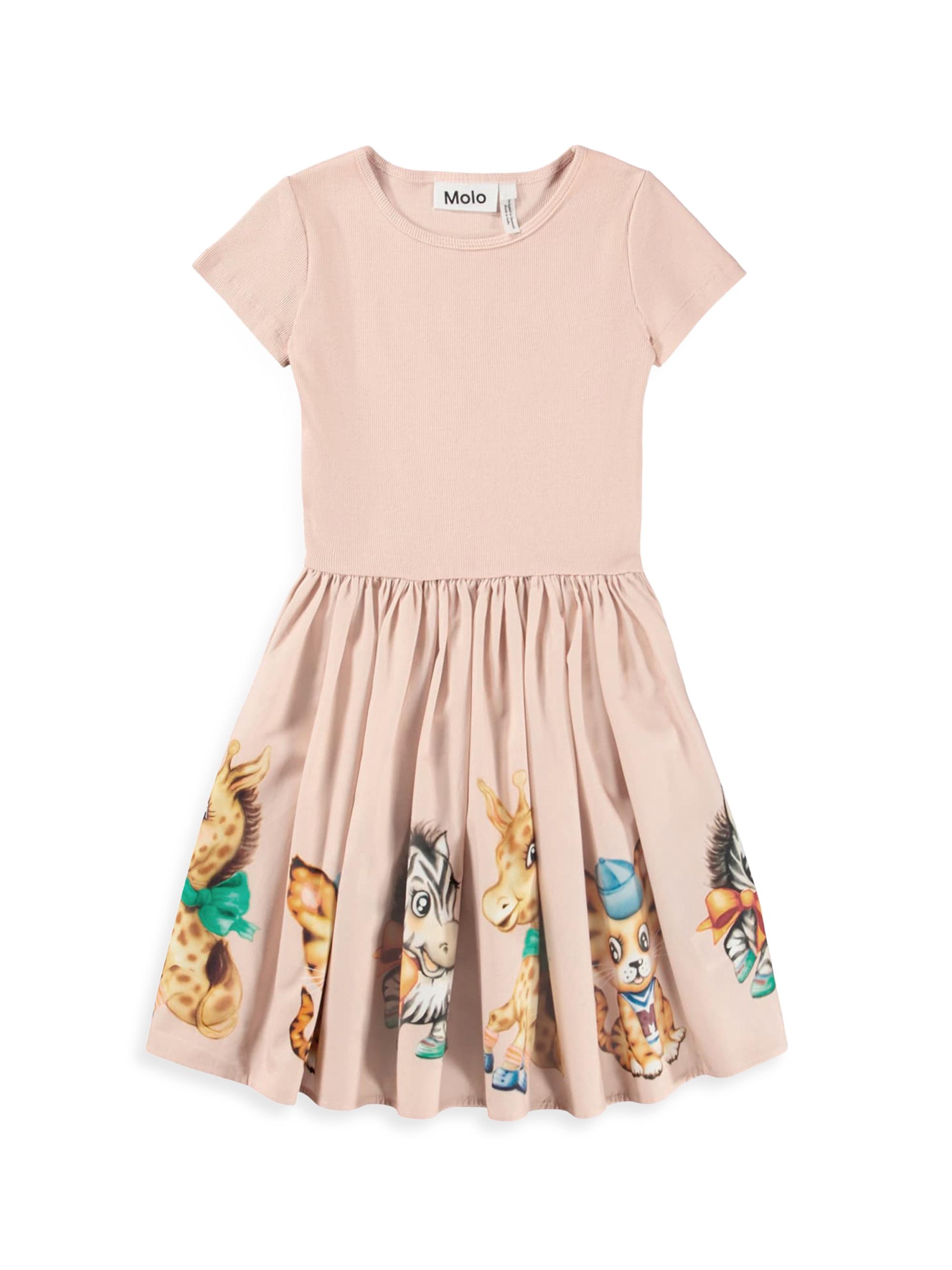 Molo Little Girl's & Girl's Cissa Printed A-Line Dress - Vintage Blush