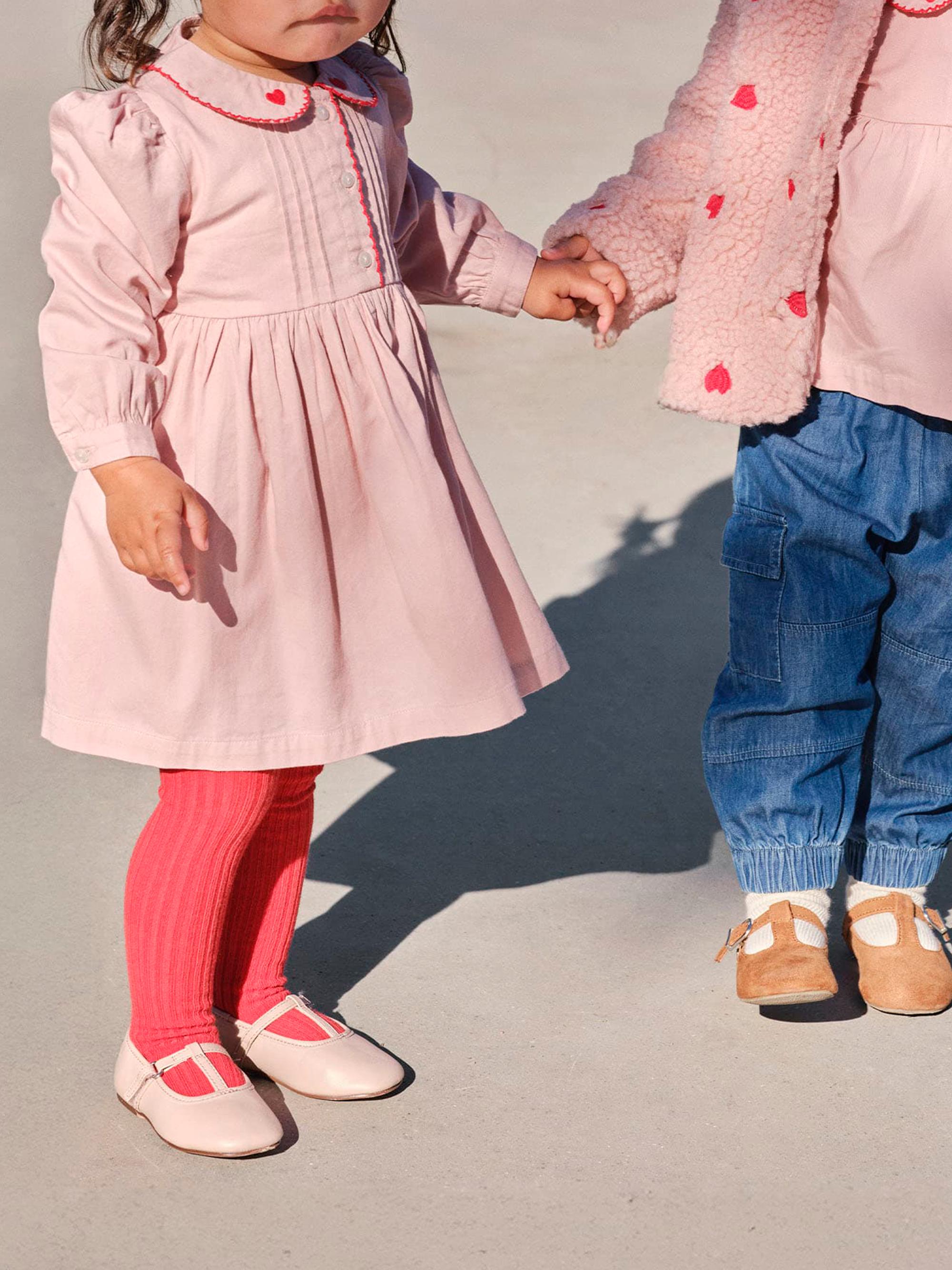 Molo Baby Girl's & Little Girl's Charlette Pintucked Dress - Petal Blush | Thumbnail 3