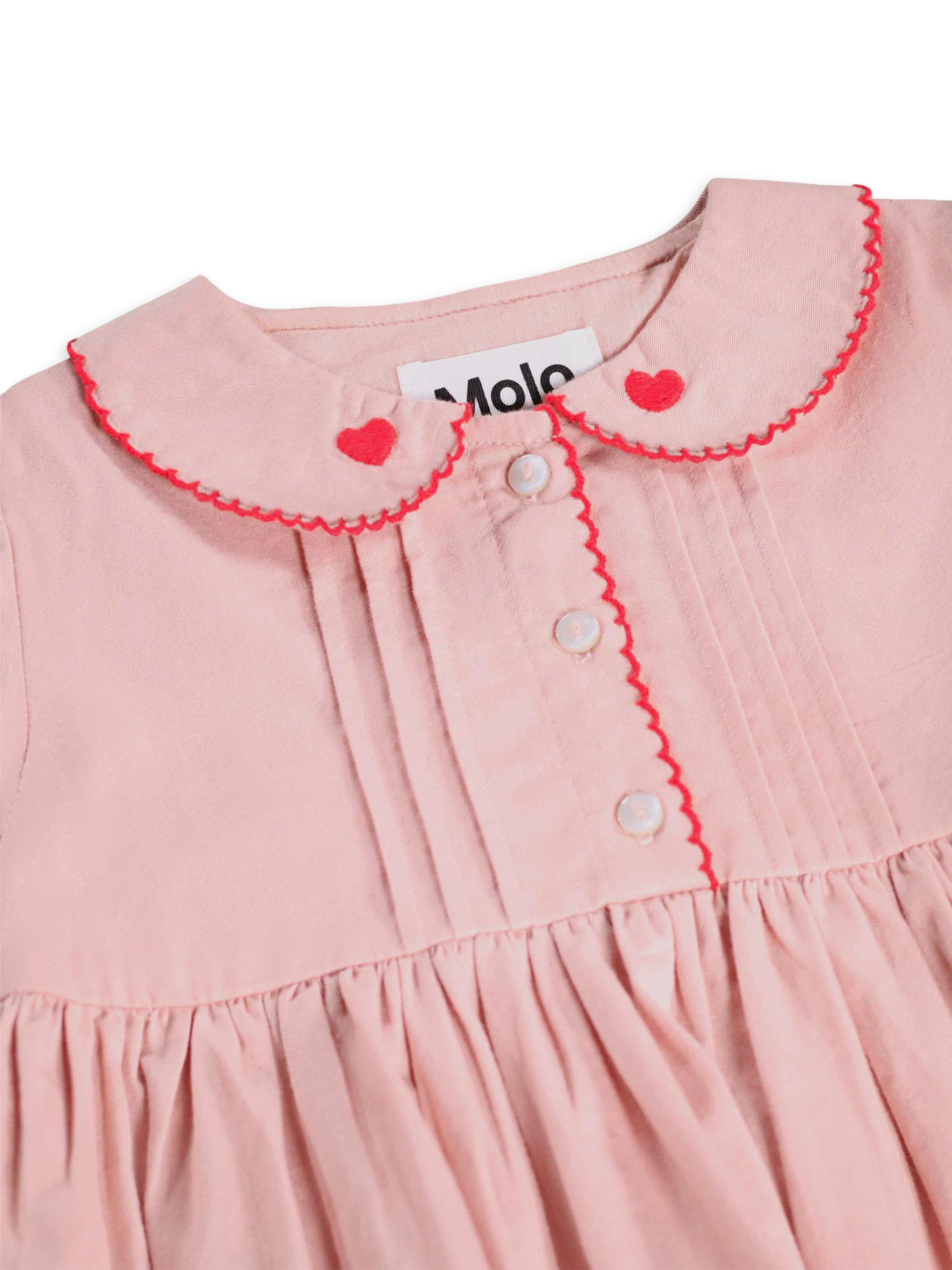 Molo Baby Girl's & Little Girl's Charlette Pintucked Dress - Petal Blush | Thumbnail 5