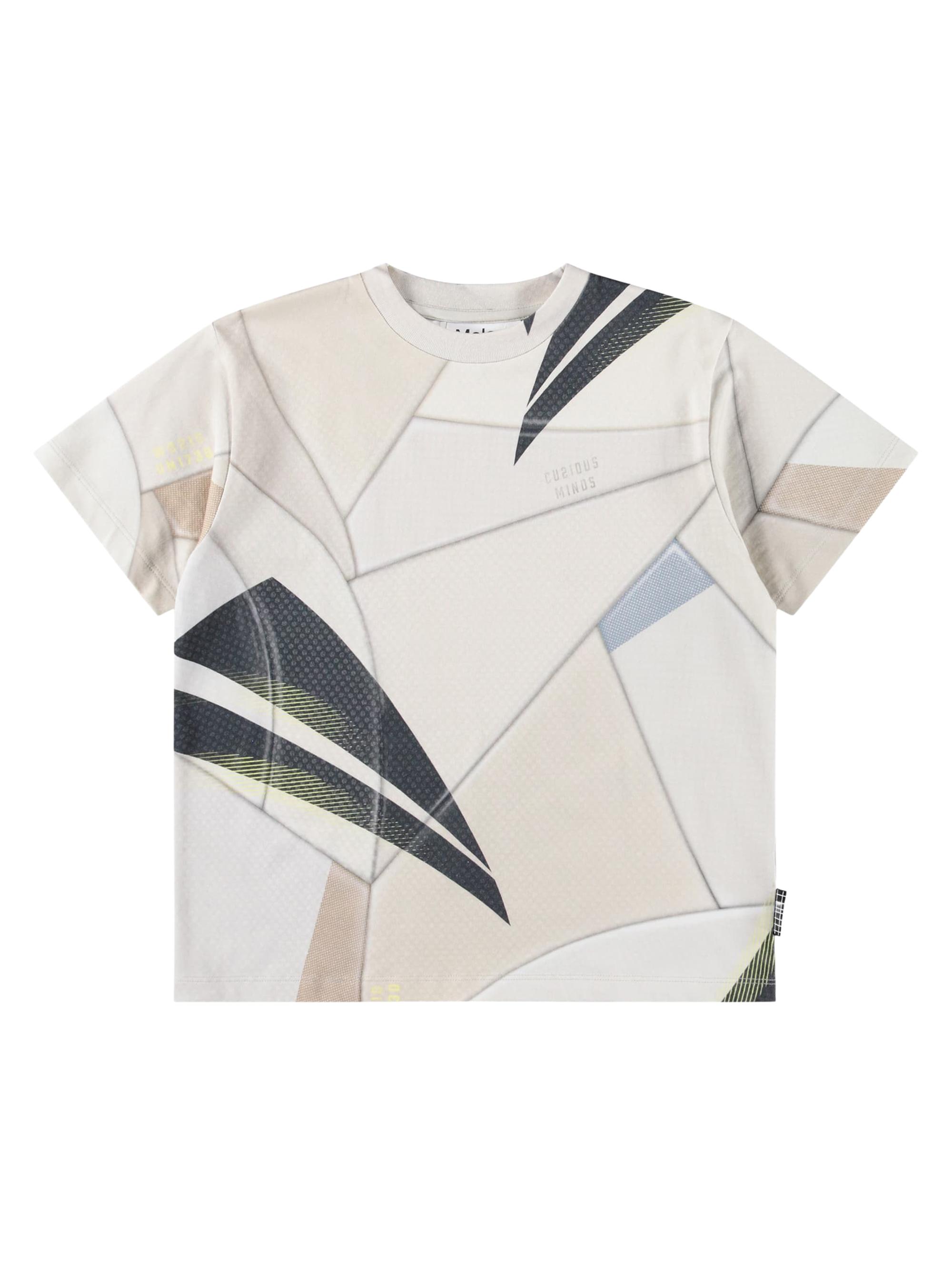 Molo Little Kid's & Kid's Rodney Football Printed T-Shirt - Football Light