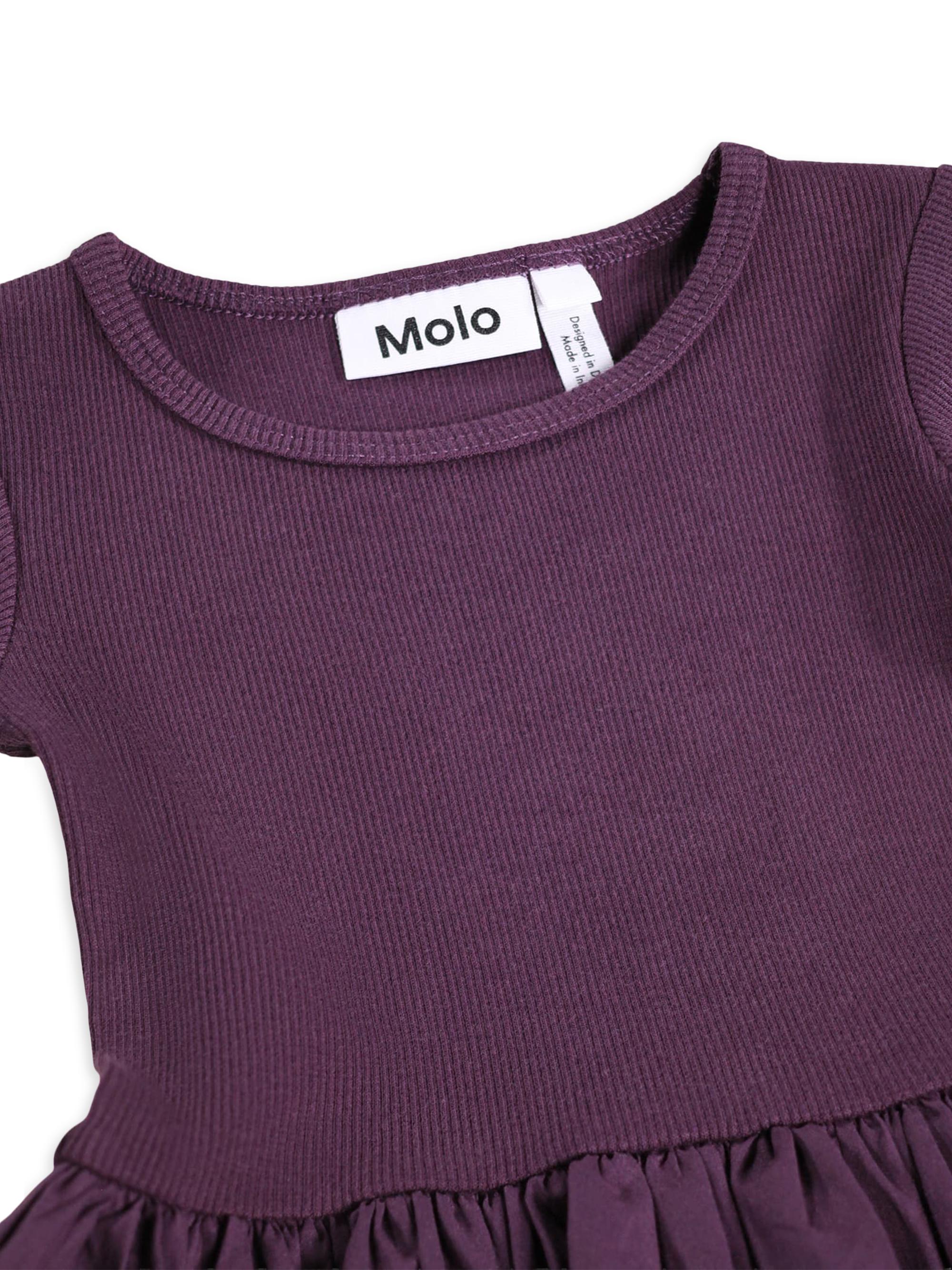 Molo Baby Girl's & Little Girl's Candi Long-Sleeve Printed Dress - Berry Hearts | Thumbnail 3