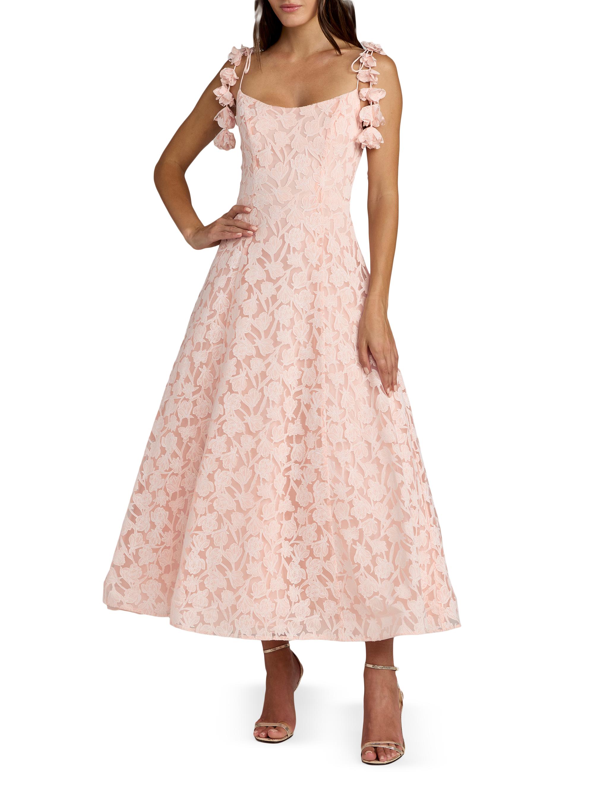 Mac Duggal Women's Floral Tulle A-Line Cocktail Dress - Blossom Pink