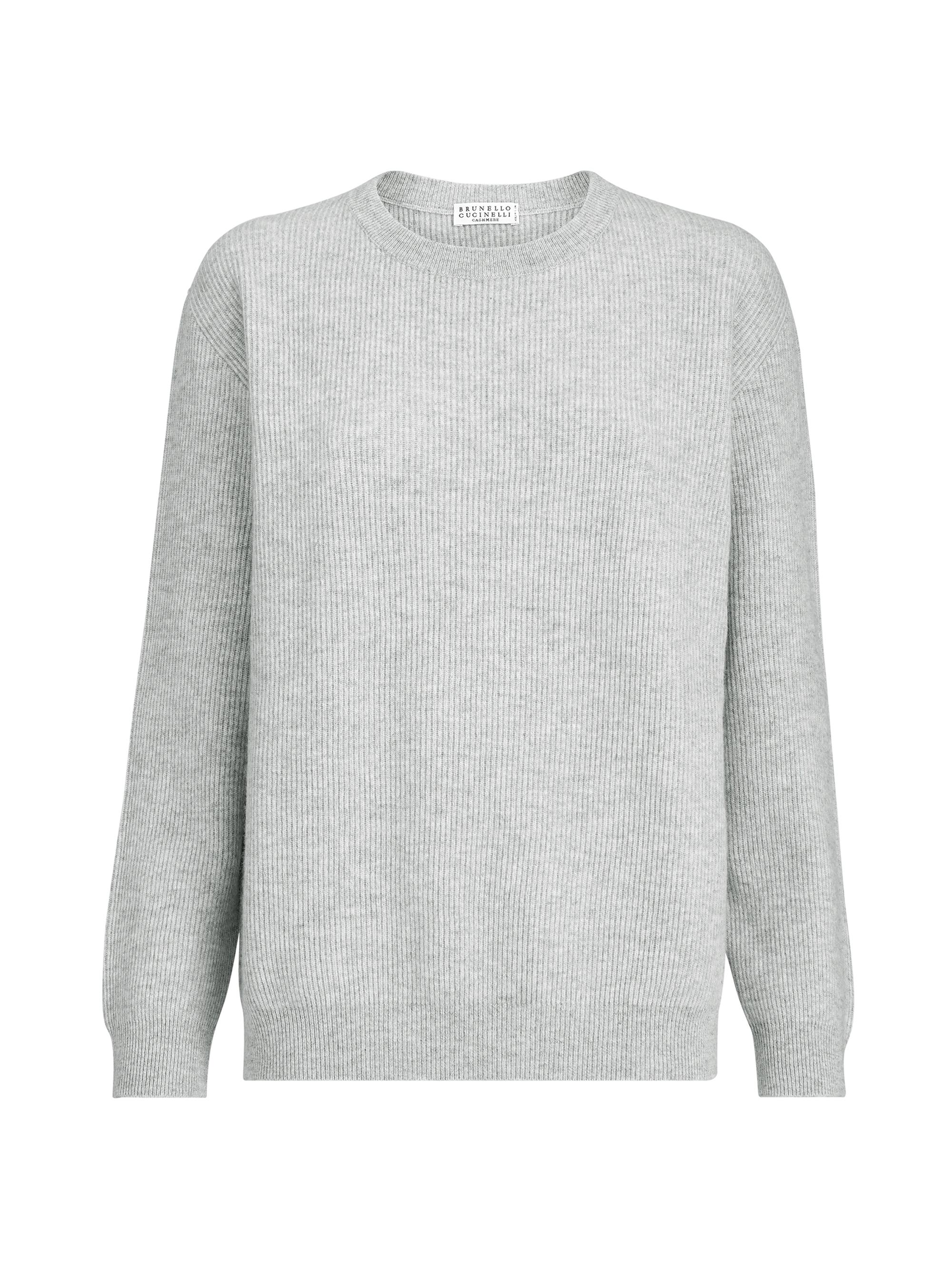 Brunello Cucinelli Cashmere English Rib Sweater with Monili | Saks