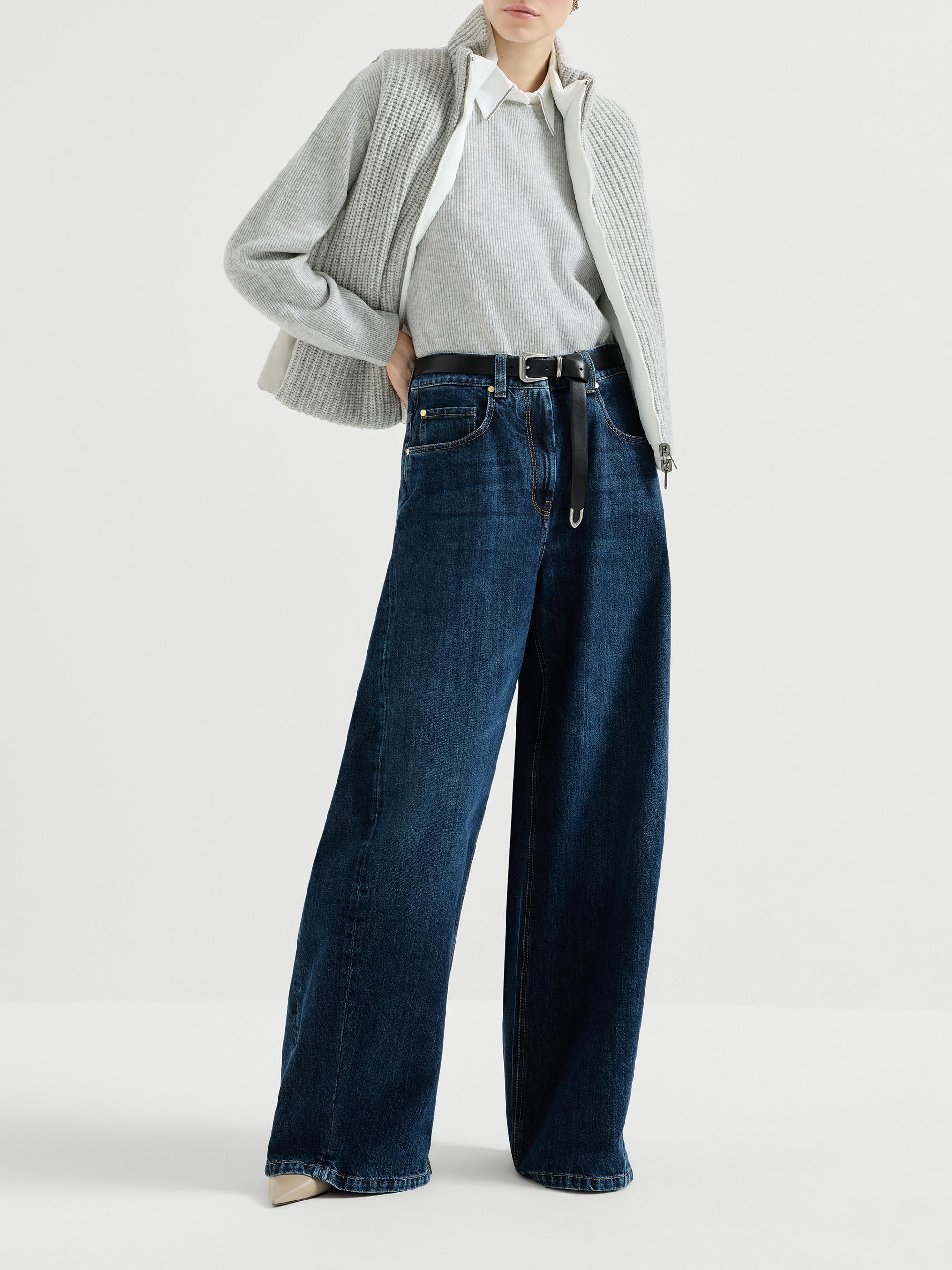 Brunello Cucinelli Cashmere English Rib Sweater with Monili | Saks