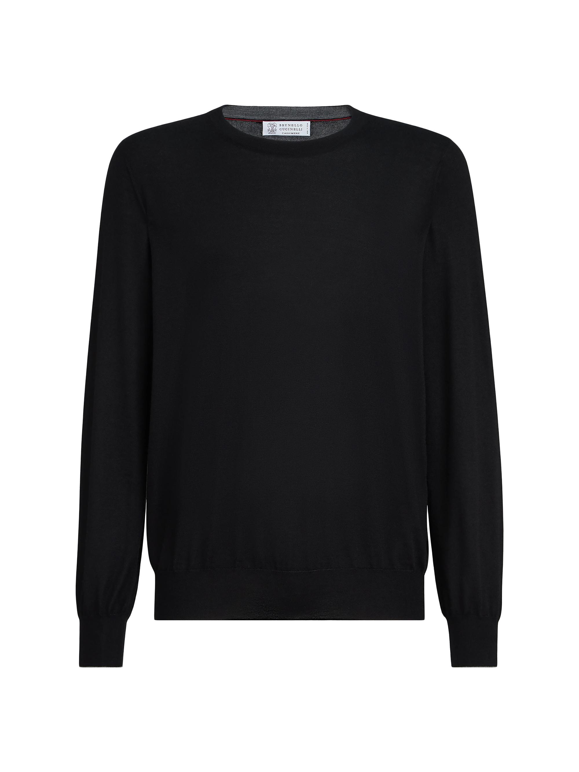 Brunello Cucinelli Cashmere English Rib Sweater with Henley Collar