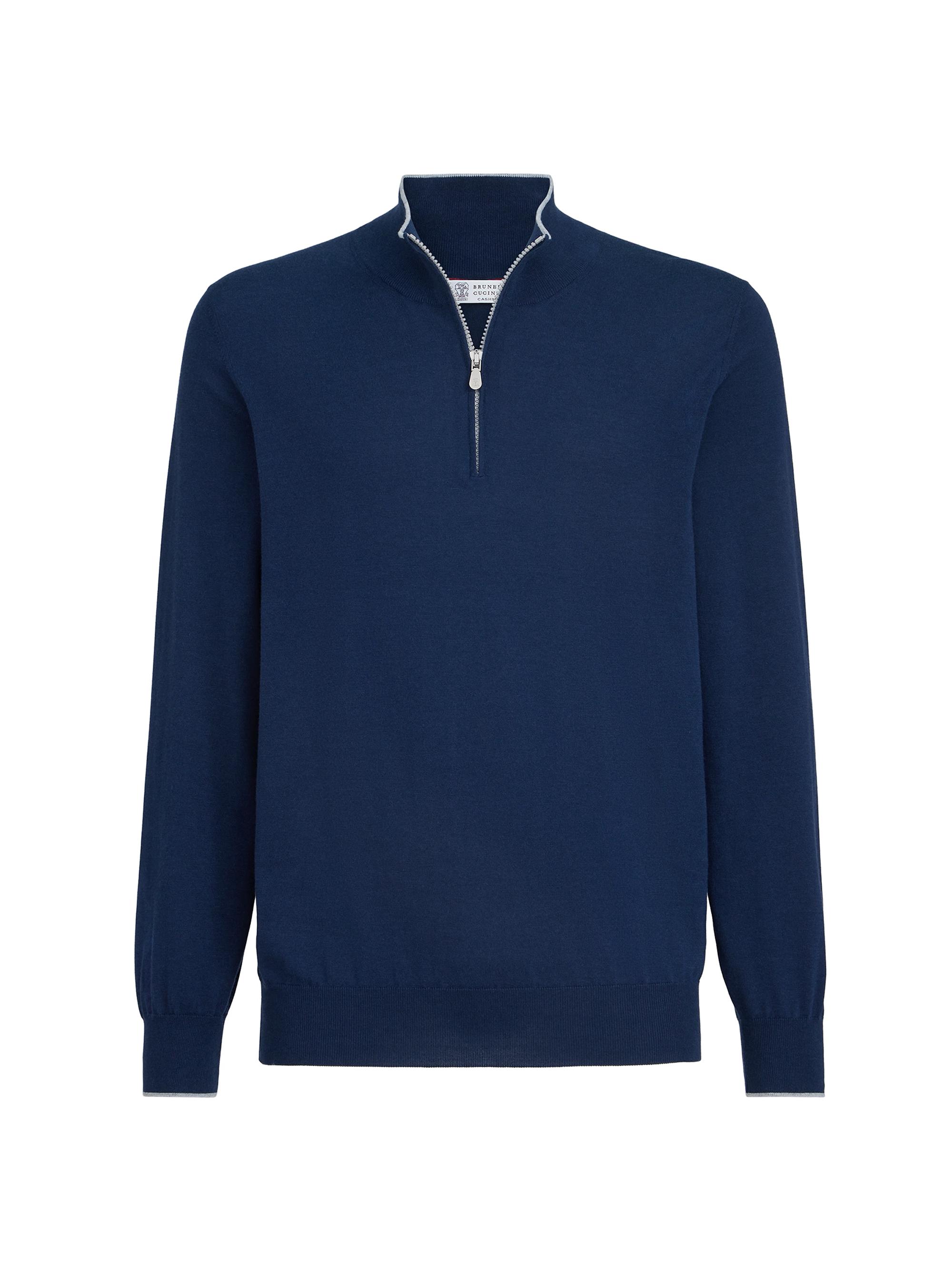 Brunello Cucinelli Cashmere Sweater with Half Zip | Saks Fifth Avenue