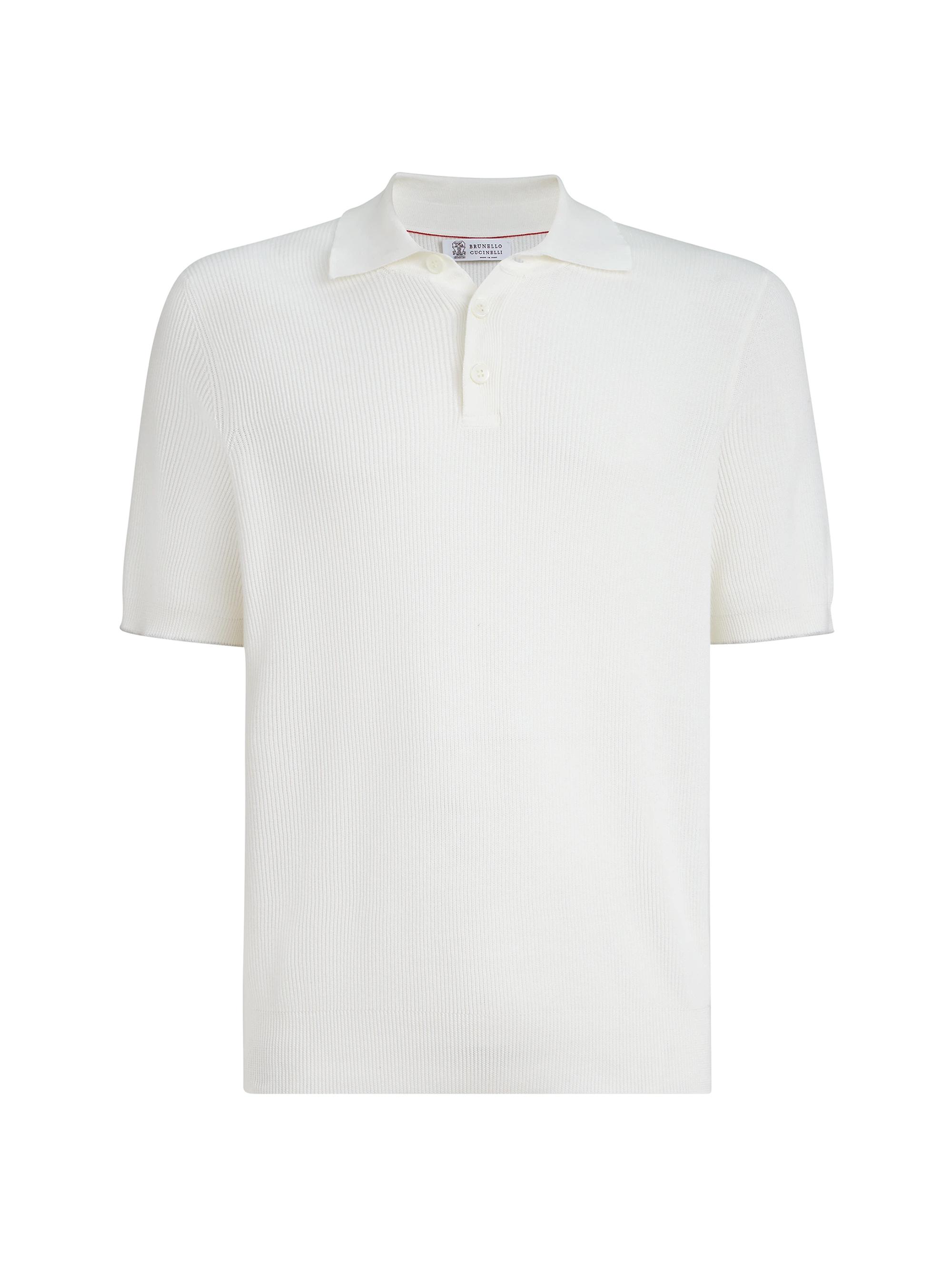 Brunello Cucinelli Cotton English Rib Knit Polo Shirt | Saks Fifth