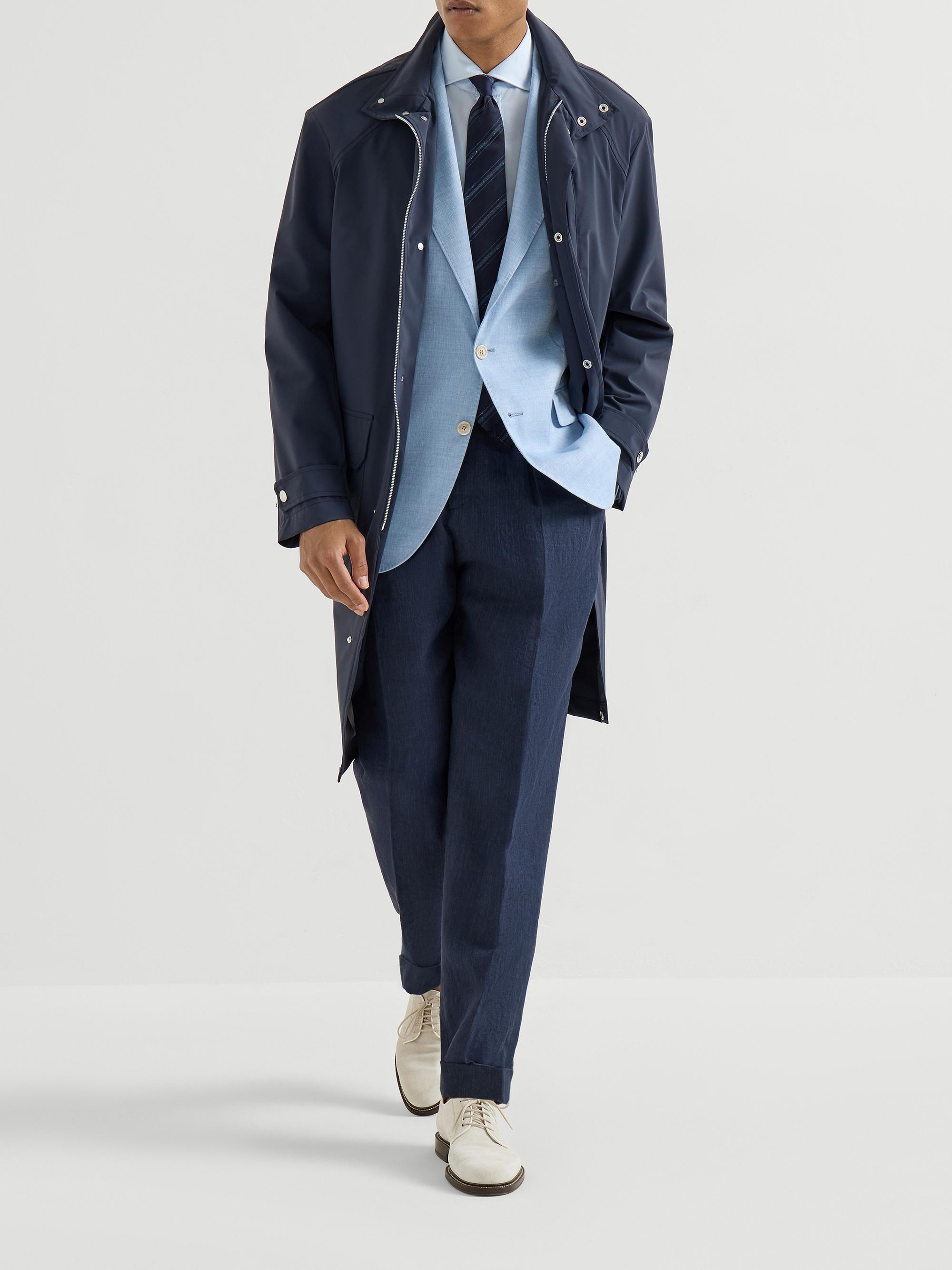 BRUNELLO CUCINELLI テーラード ブロックチェック N2778 Brunello Cucinelli - Gray checked wool, silk and cashmere blazer