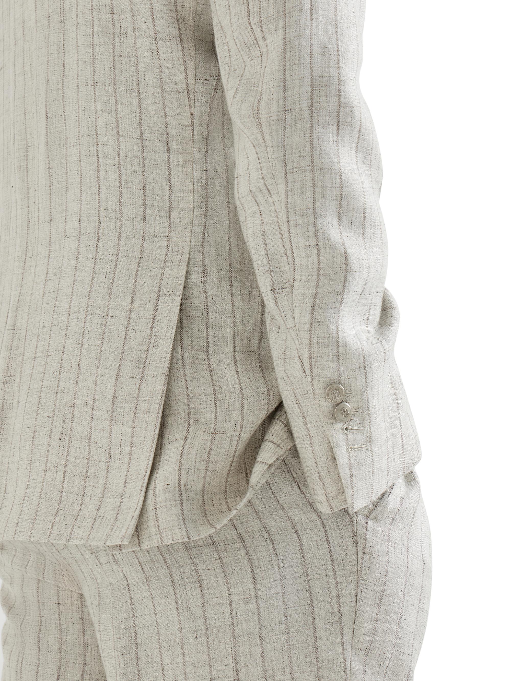 Brunello Cucinelli Chalk Stripe Linen Twill One and a Half