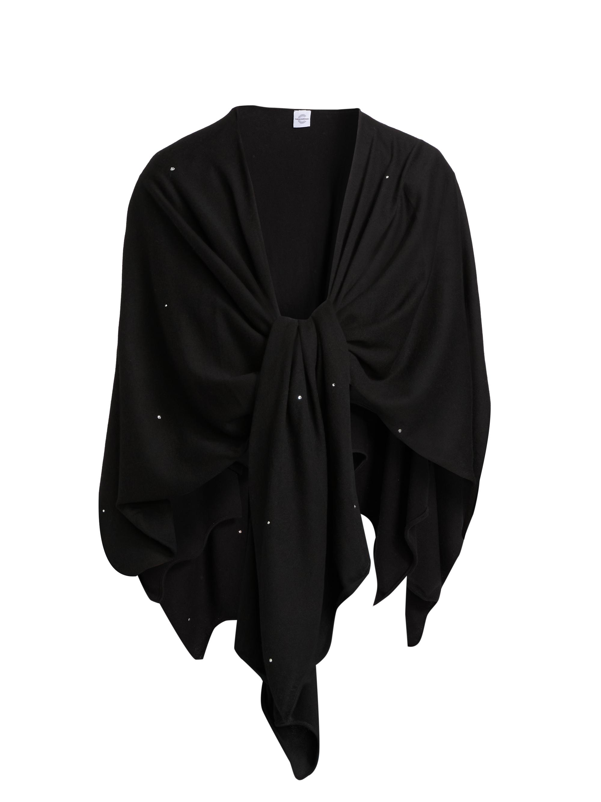 Carolyn Rowan Collection Women's Sequin Cashmere-Silk Ruana - Black