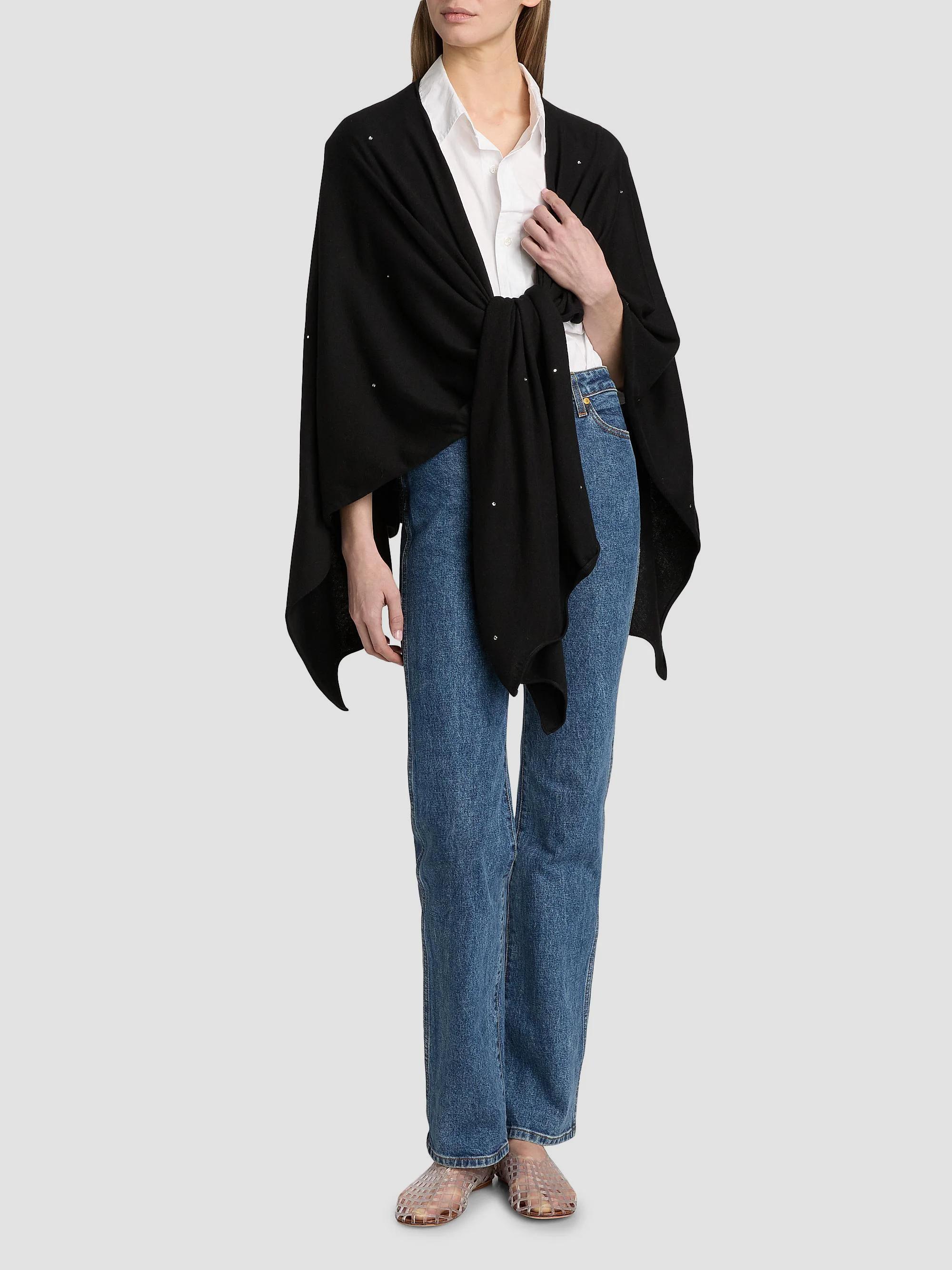 Carolyn Rowan Collection Sequin Cashmere-Silk Ruana | Saks Fifth Avenue