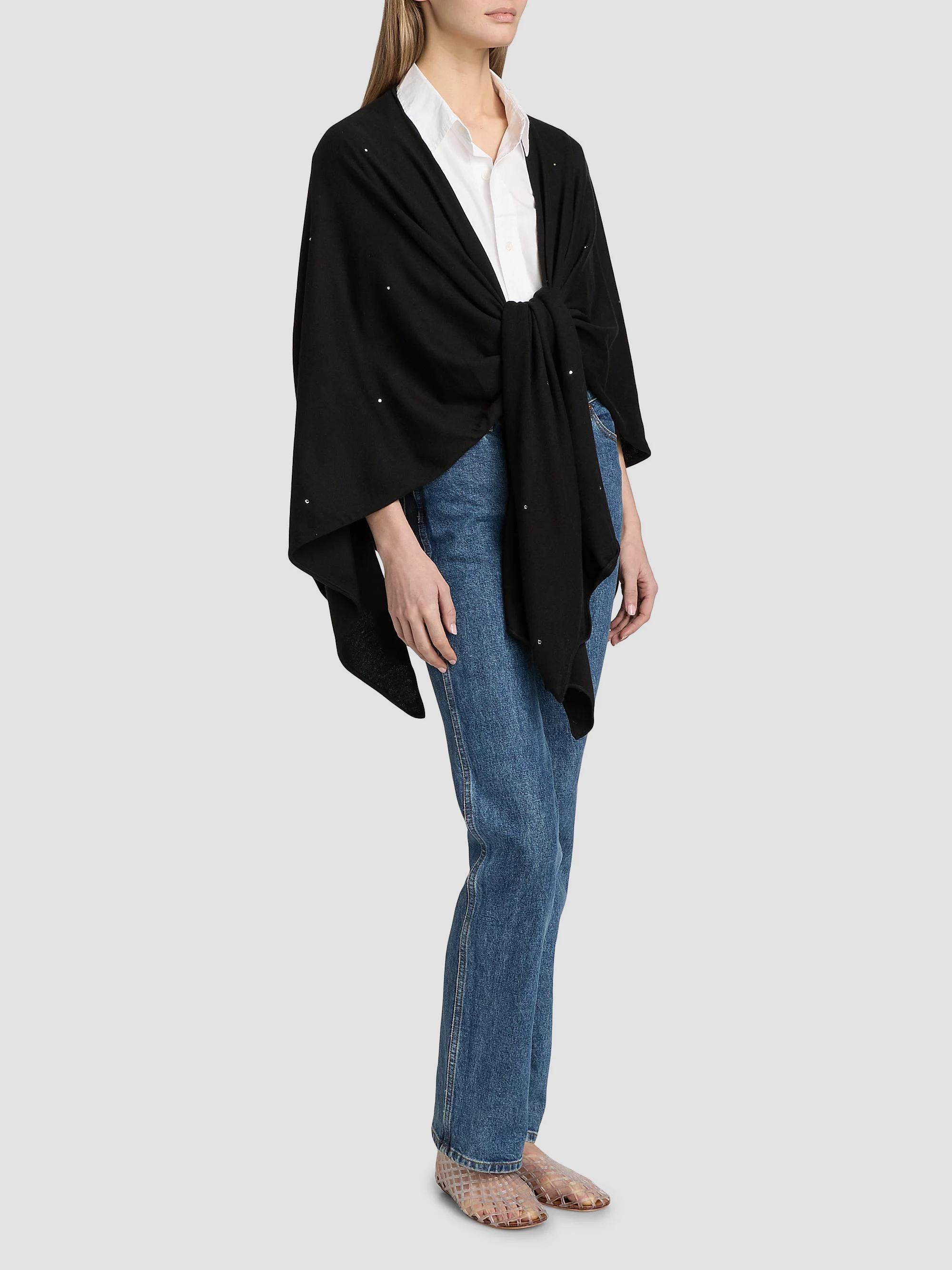 Carolyn Rowan Collection Sequin Cashmere-Silk Ruana | Saks Fifth Avenue