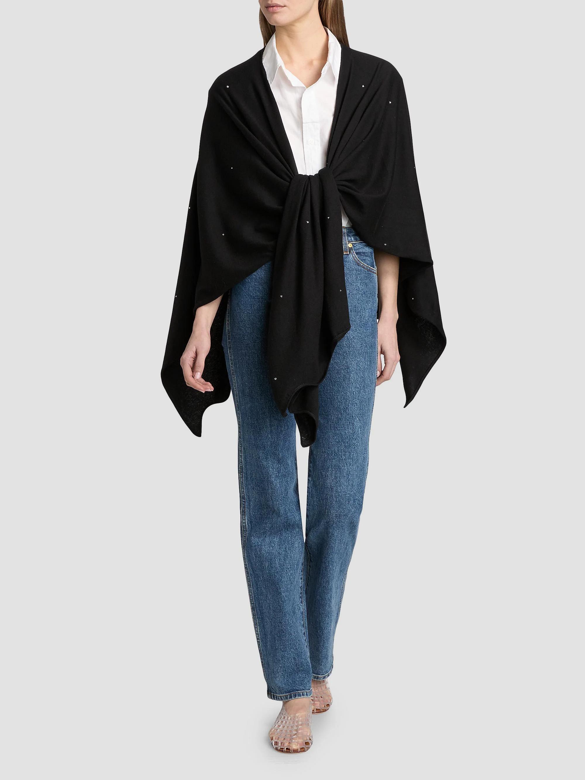 Carolyn Rowan Collection Sequin Cashmere-Silk Ruana | Saks Fifth Avenue