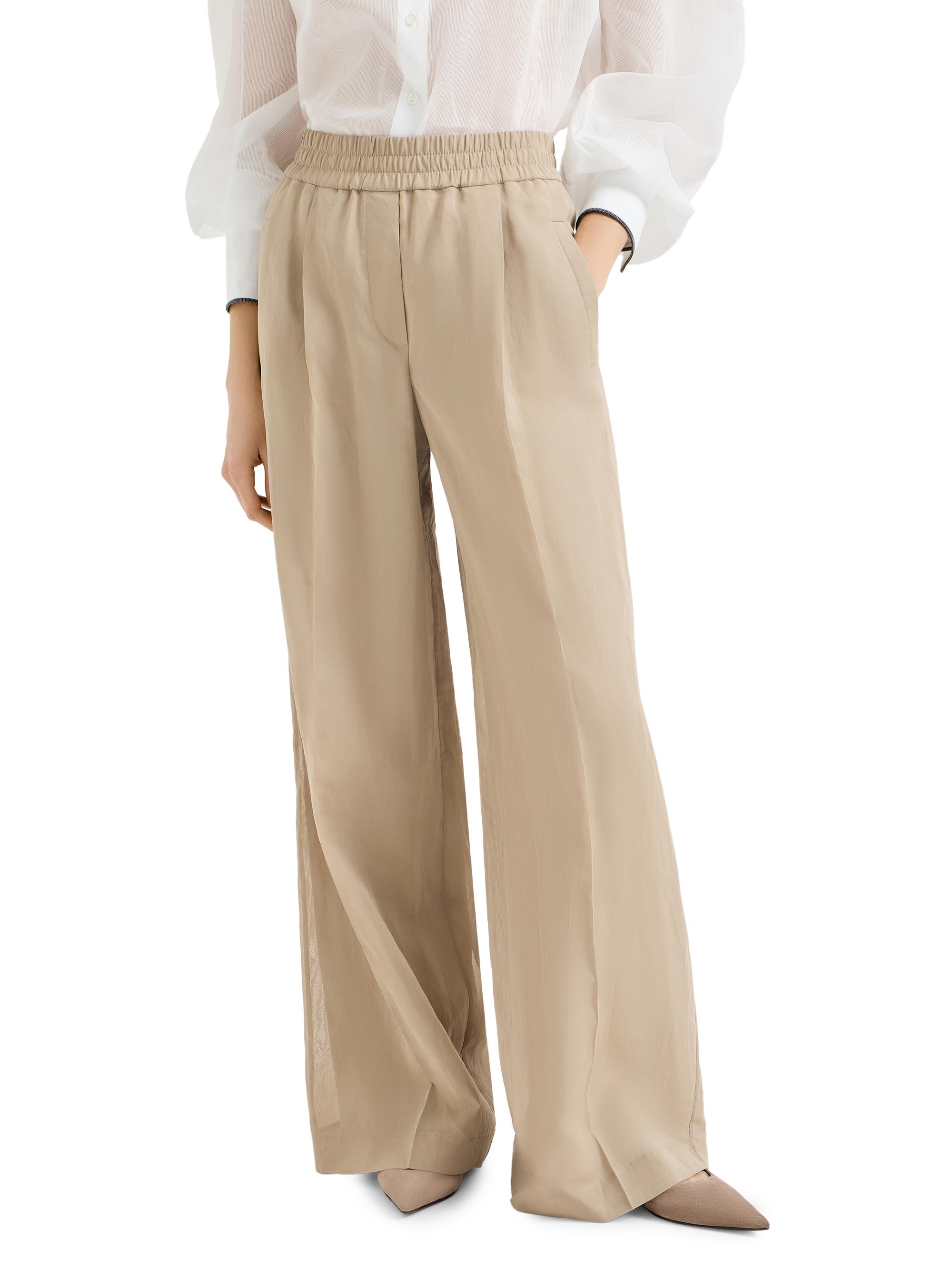 Brunello Cucinelli Cotton Organza Loose Track Trousers | Saks