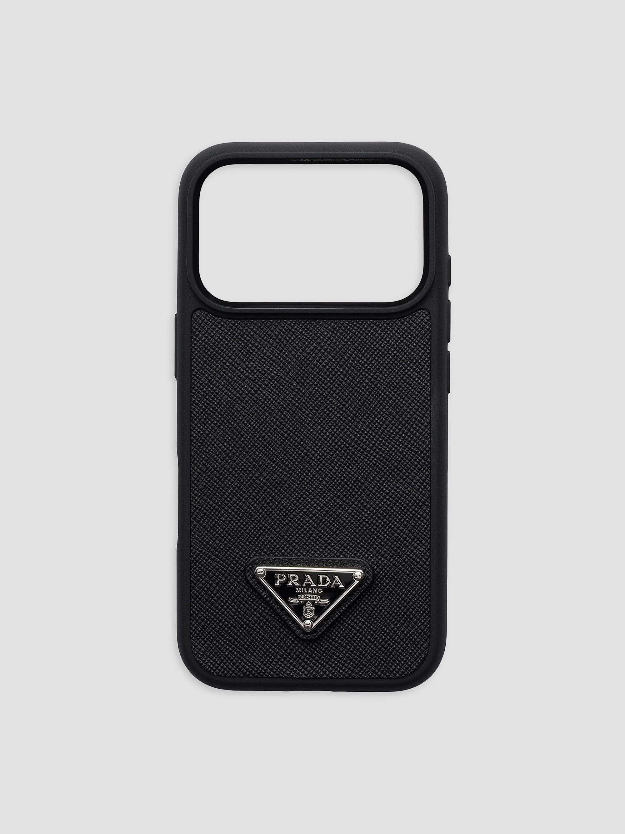 PRADA iPhone17 Pro用ケース サフィアーノレザー Prada Saffiano Leather Case for iPhone 17 Pro | Saks Fifth Avenue