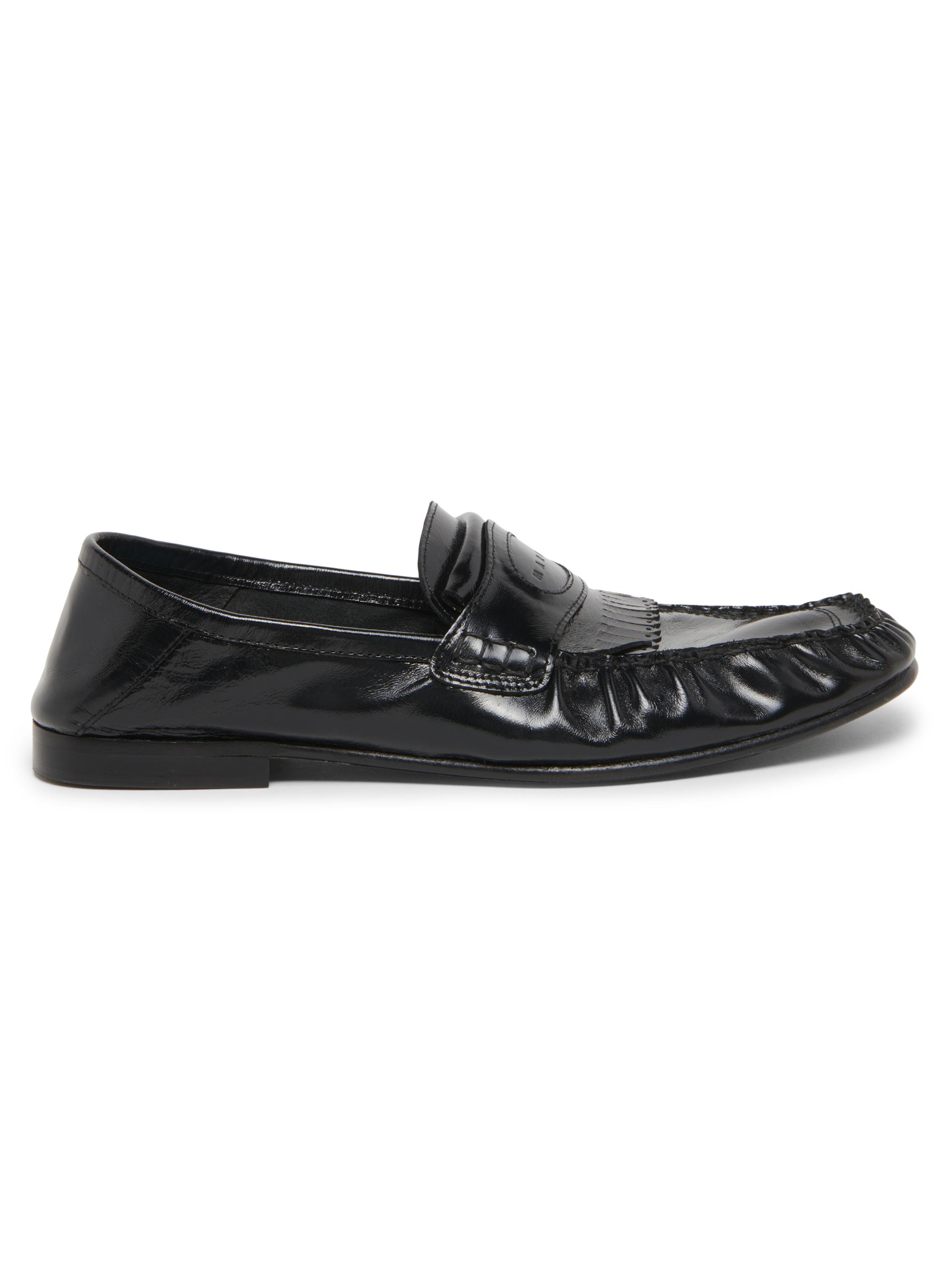 Marni Men's Leather Moccasin Loafers - Black