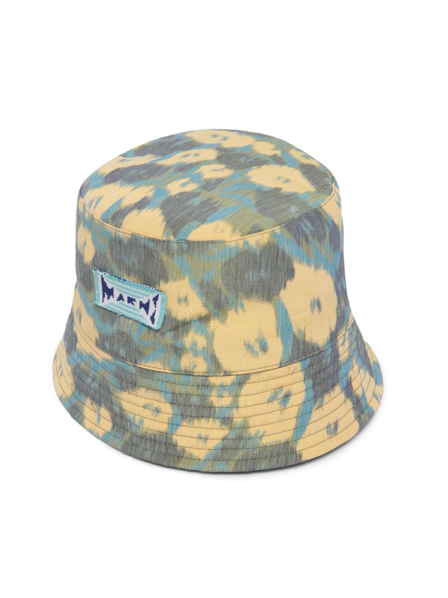Marni Men's Floral Bucket Hat In Blue